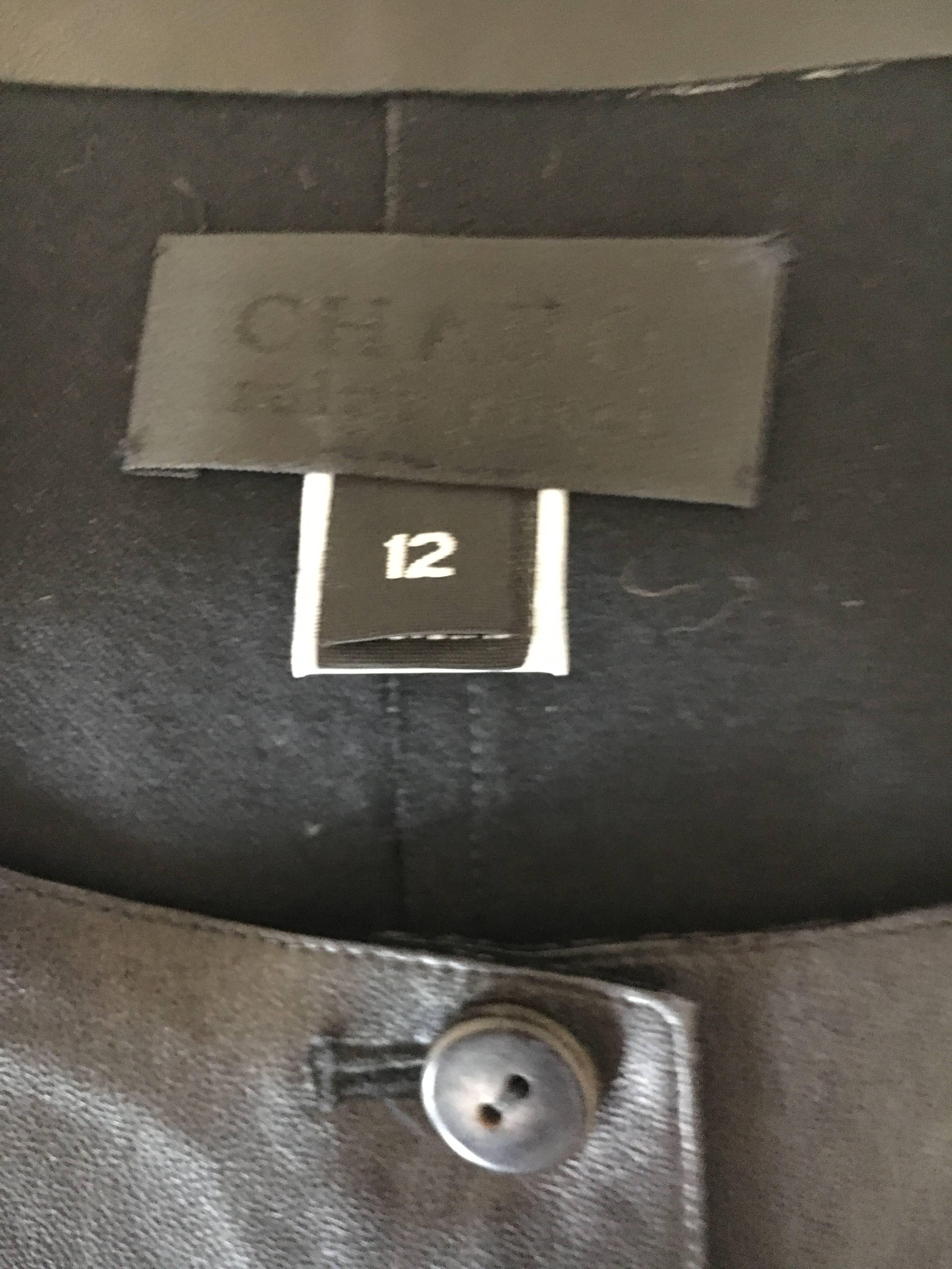 Chado Ralph Rucci Black Leather Vest 1