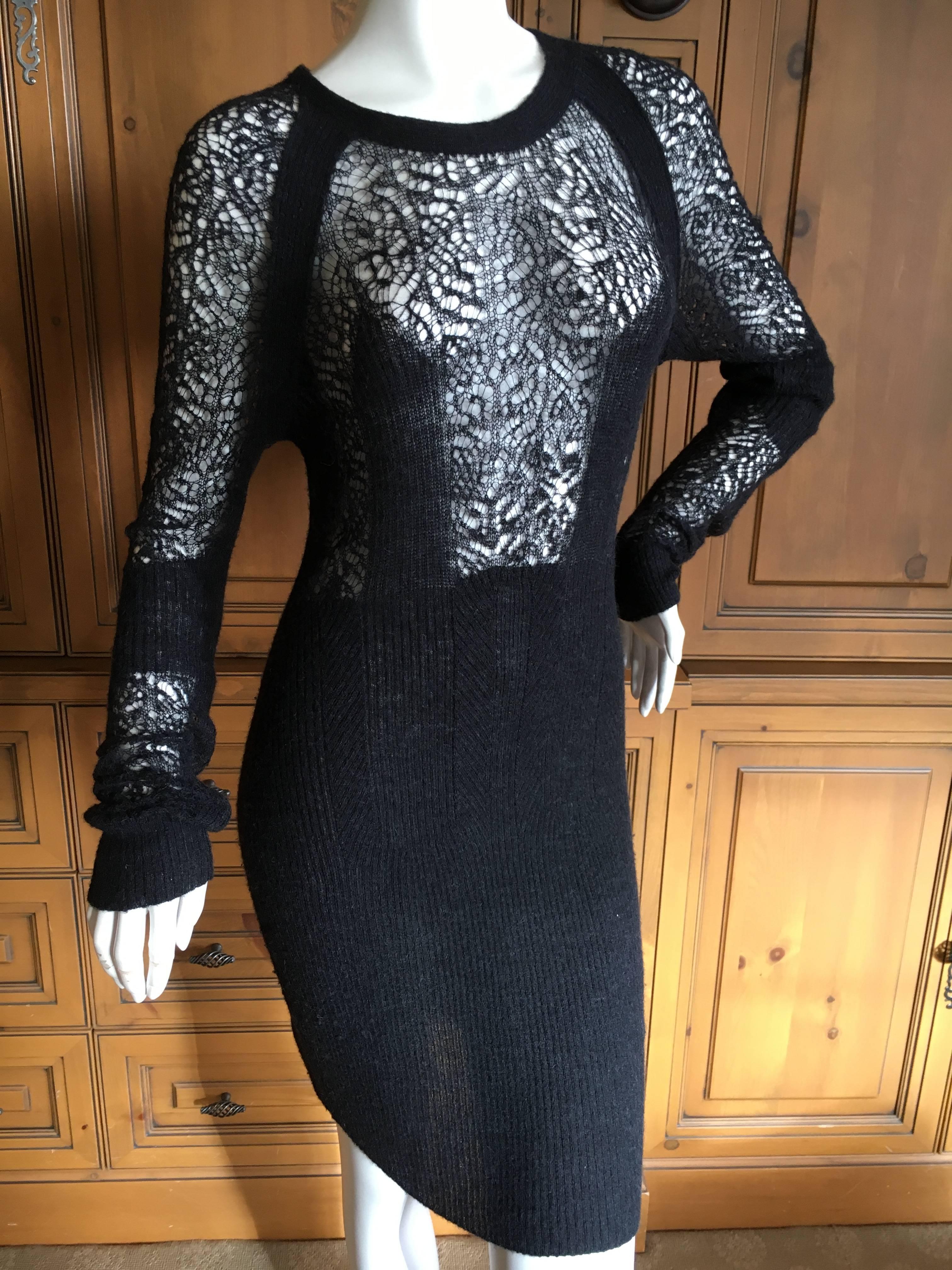 Sexy sheer knit cocktail dress from MM6 Maison Martin Margiela.
So chic.
Detail s to follow
Will fit size 4-6