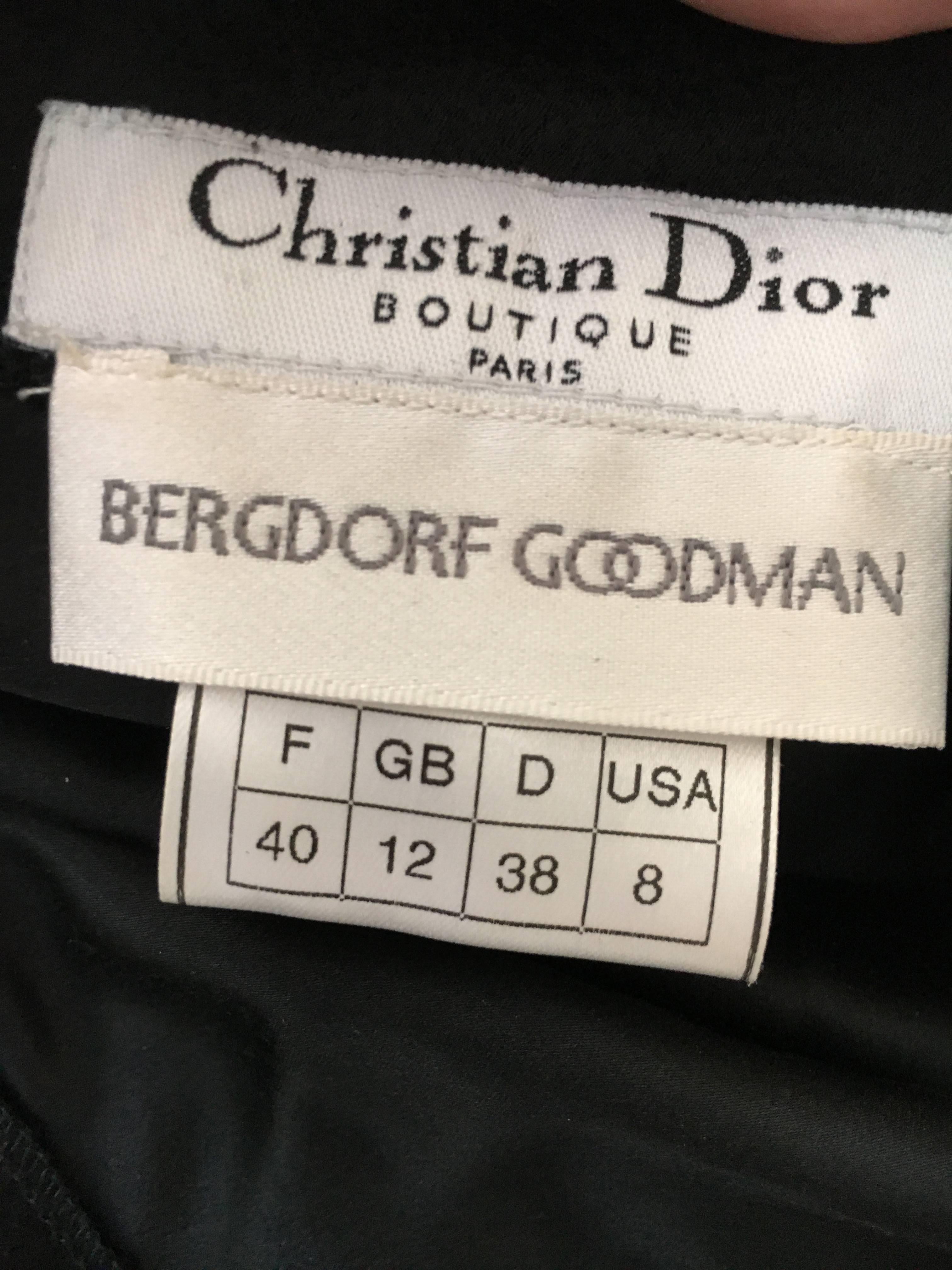 Christian Dior by John Galliano Bergdorf Goodman 1998 Lace Evening Dress 5