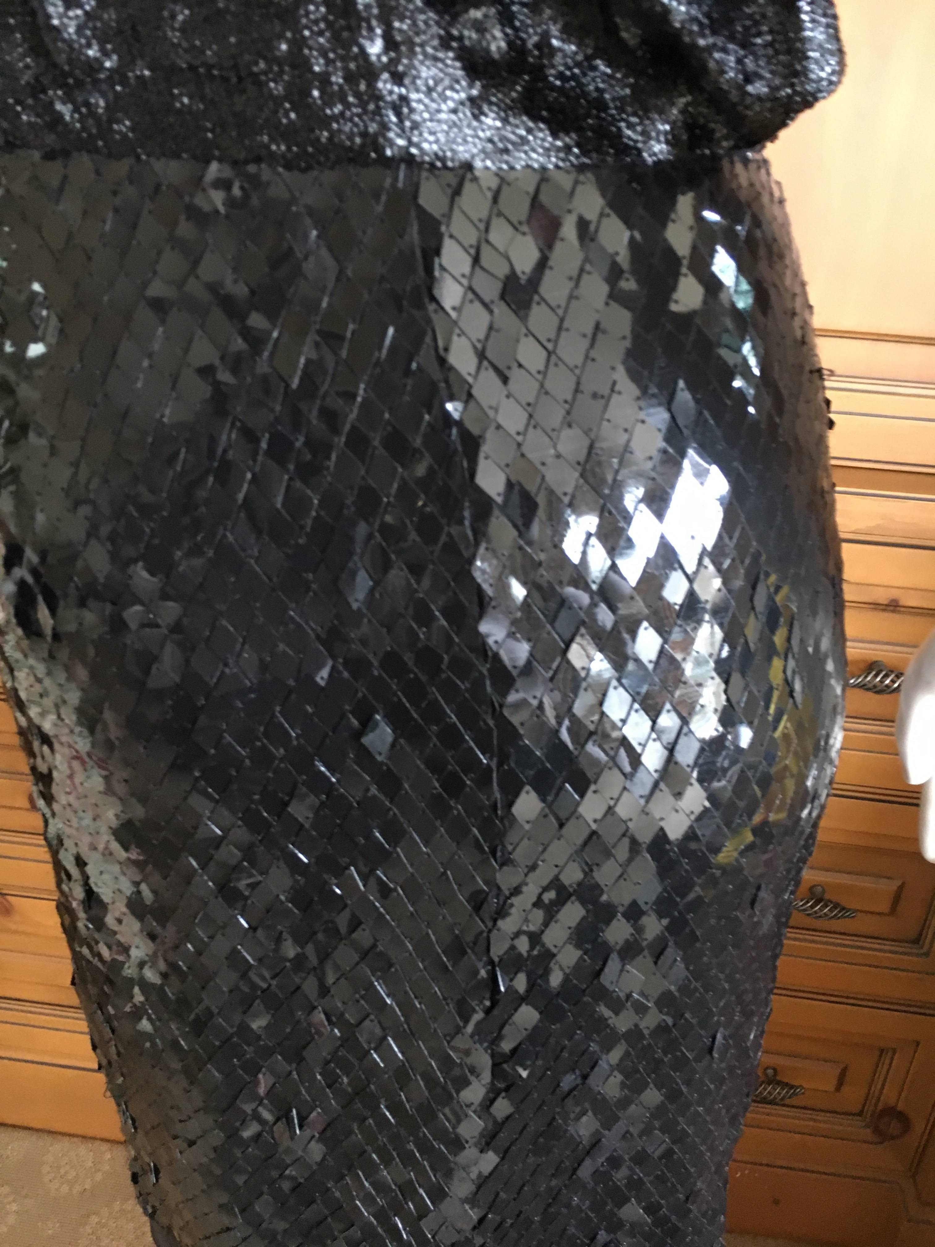 Gucci Litlte Black Dress with Harlequin Pattern Sequins For Sale 2
