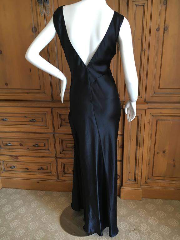 Christian Dior by John Galliano Bias Cut Silk Evening Dress with High ...