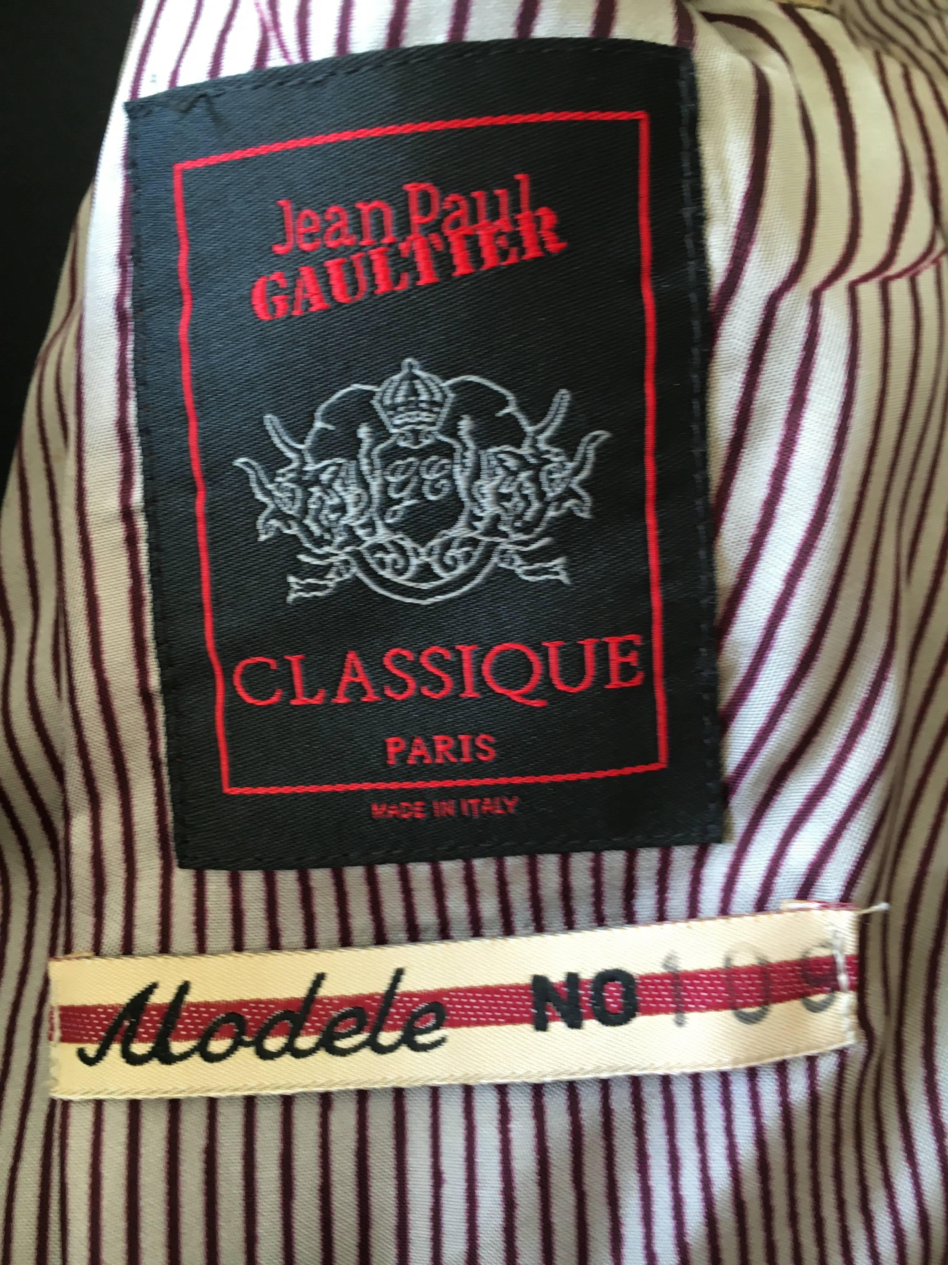 Jean Paul Gaultier 1980's Op Art Taxi Check Jacket For Sale 4