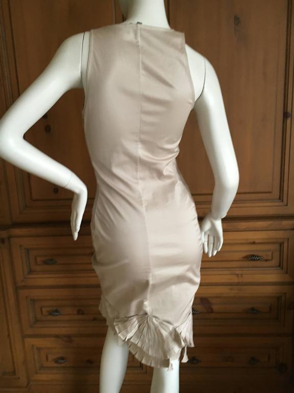 Gucci By Tom Ford Dress And Jacket With Fan Tail Pleating
