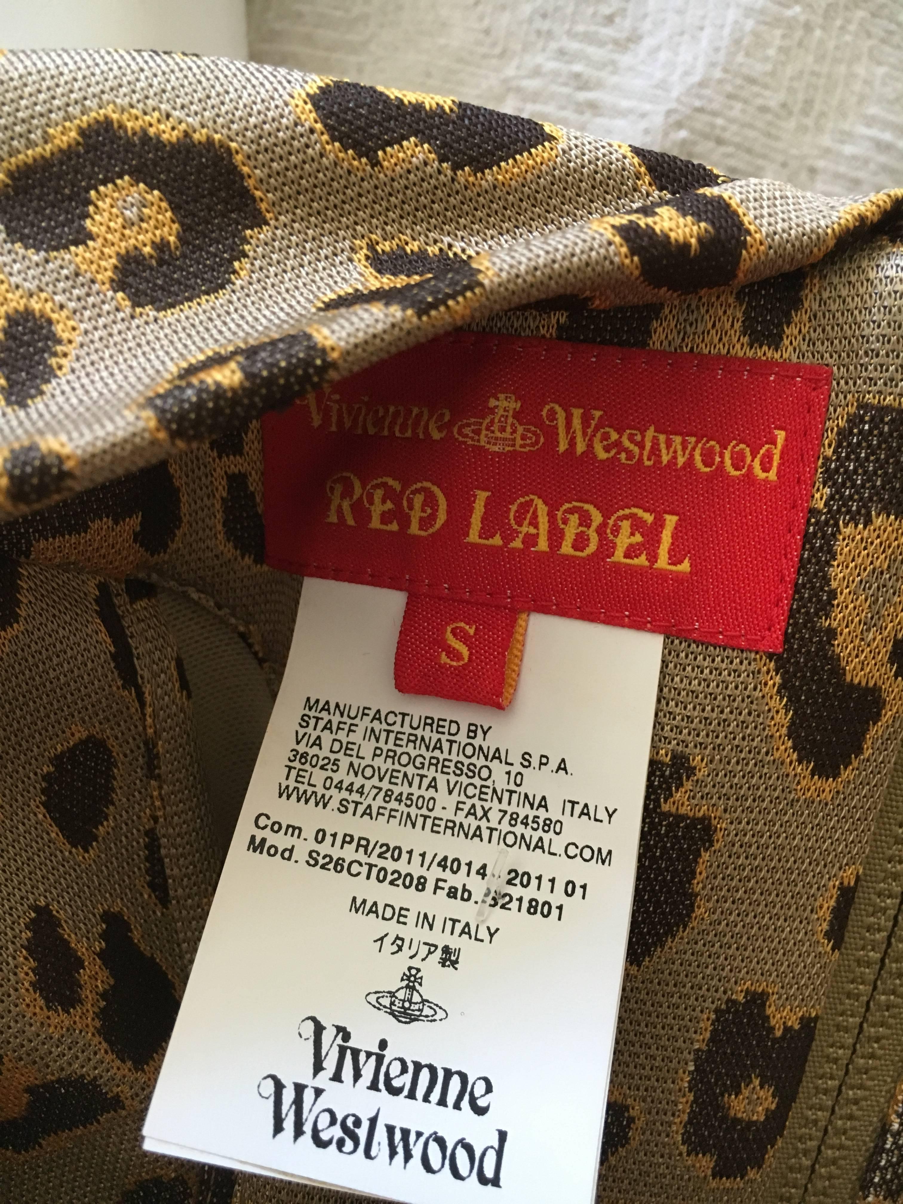 Vivienne Westwood Leopard Print Dress Built In Corset 1