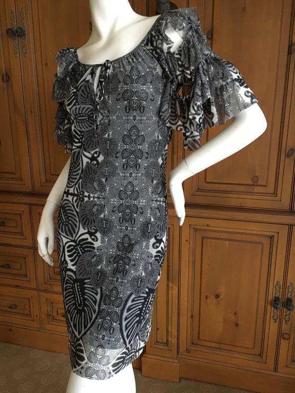 Jean Paul Gaultier Soleil Dress with Ruffle Sleeves by Fuzzi For Sale ...