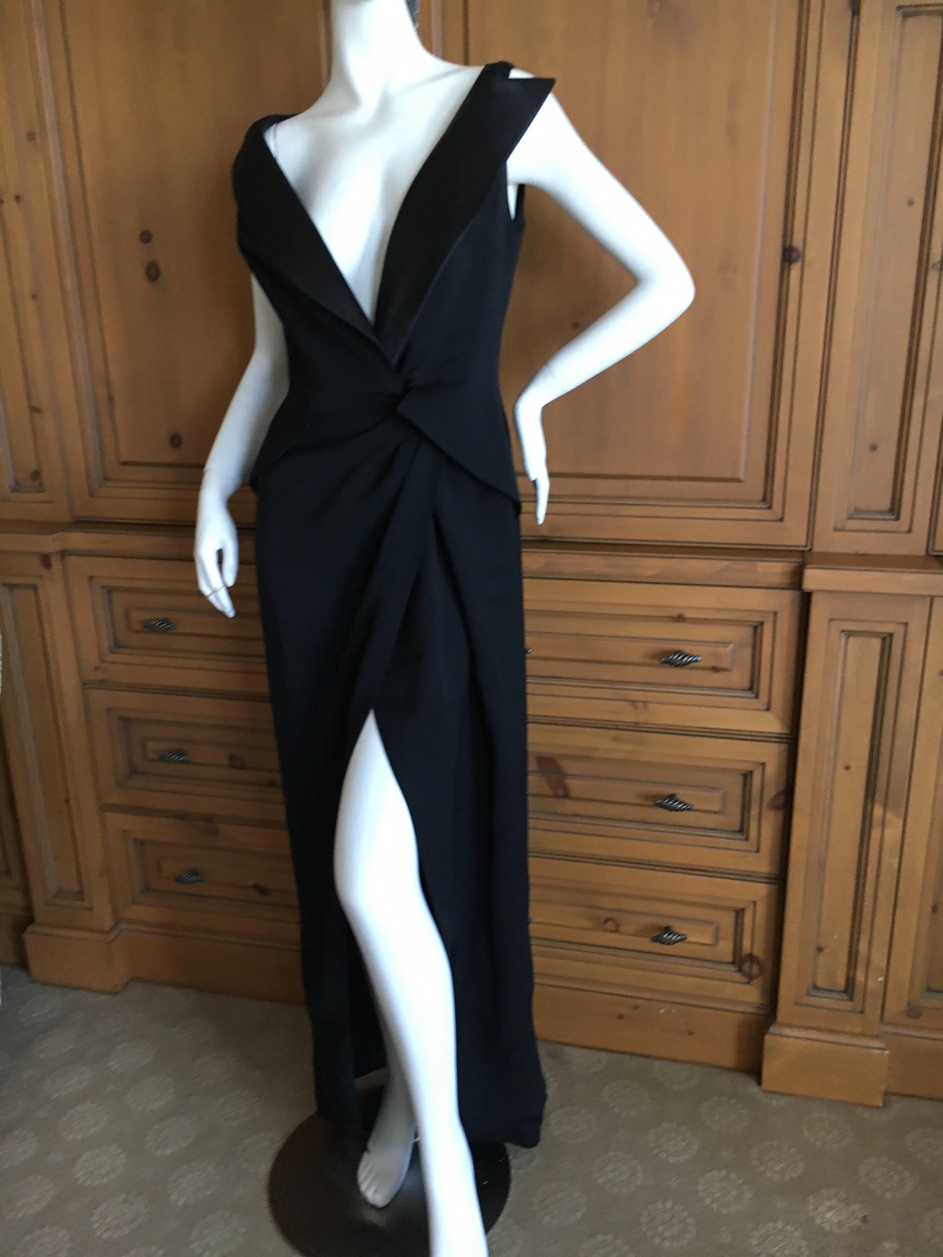 Thierry Mugler Couture Tuxedo Dress and Corset 1988 In Excellent Condition In Cloverdale, CA
