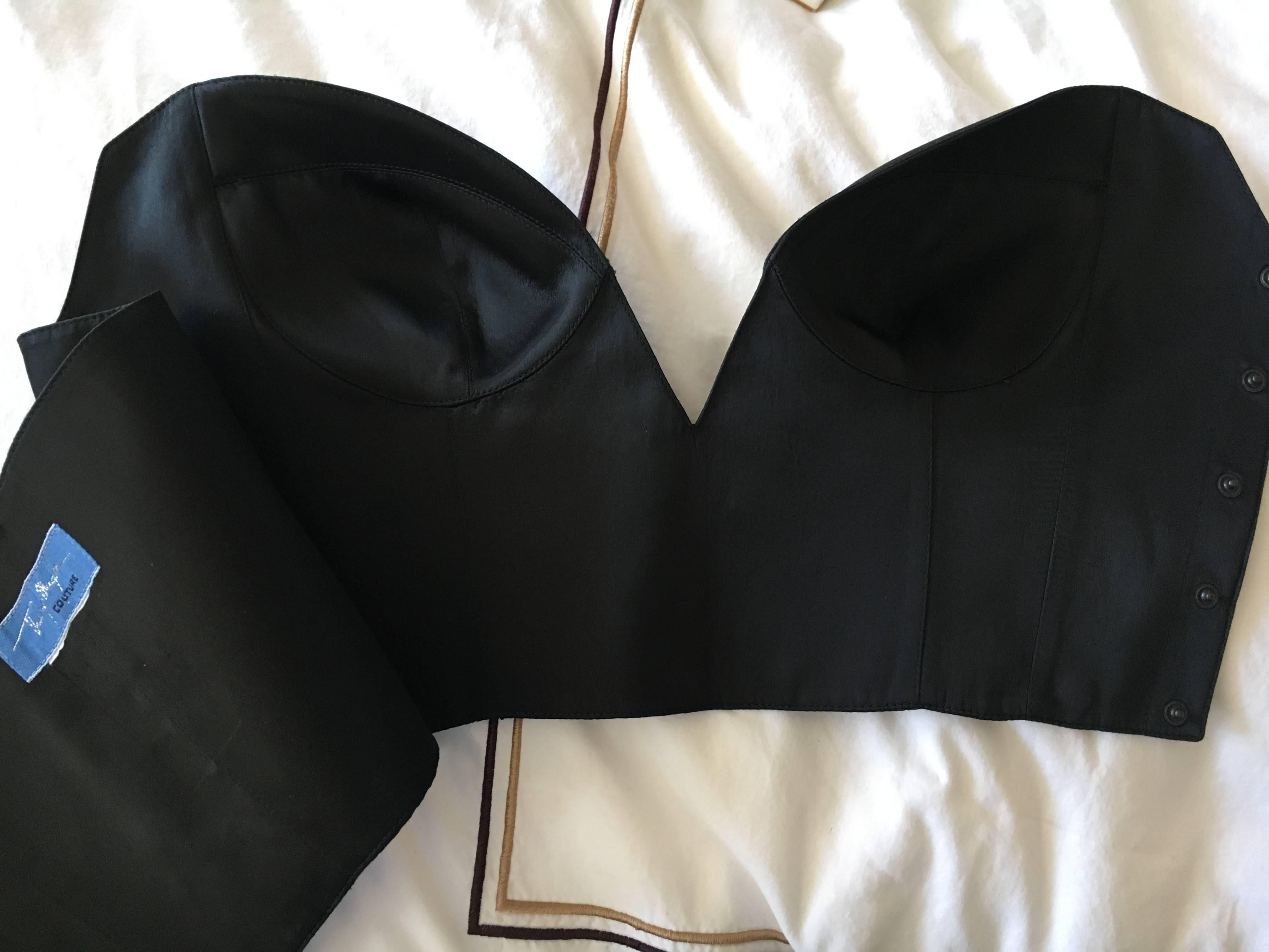 Thierry Mugler Couture Tuxedo Dress and Corset 1988 4