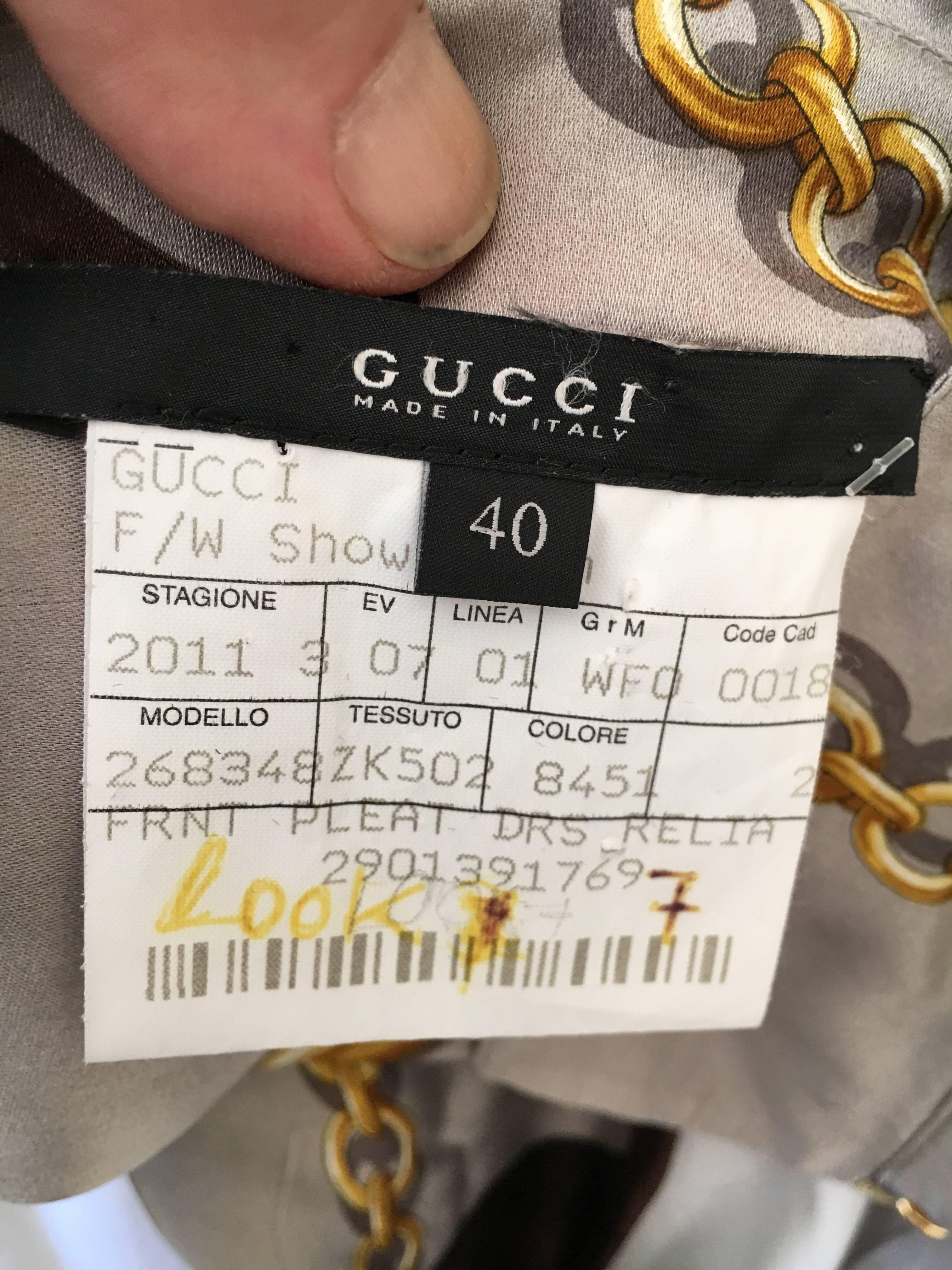 gucci chain print dress