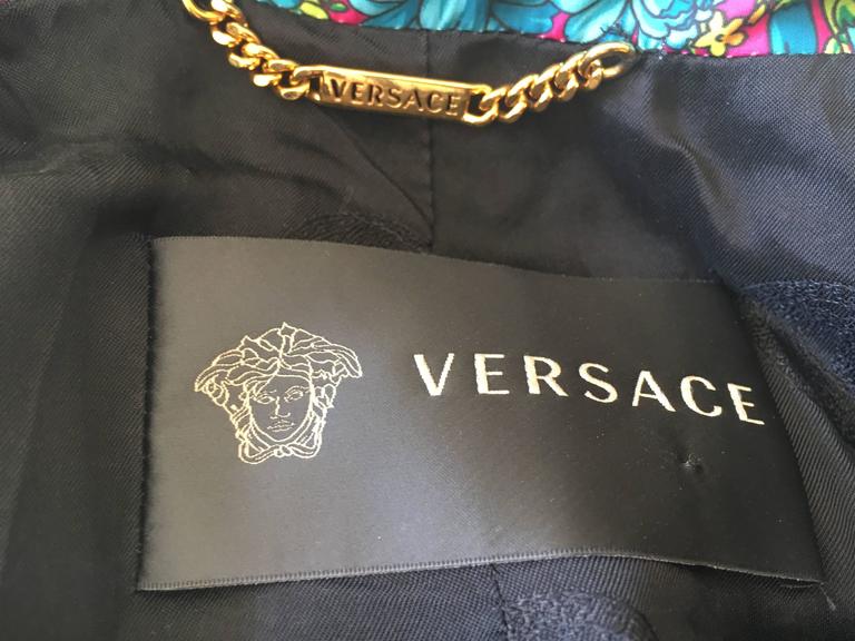 Versace Zip Front Hooded Moto Rain Jacket For Sale at 1stDibs | versace ...