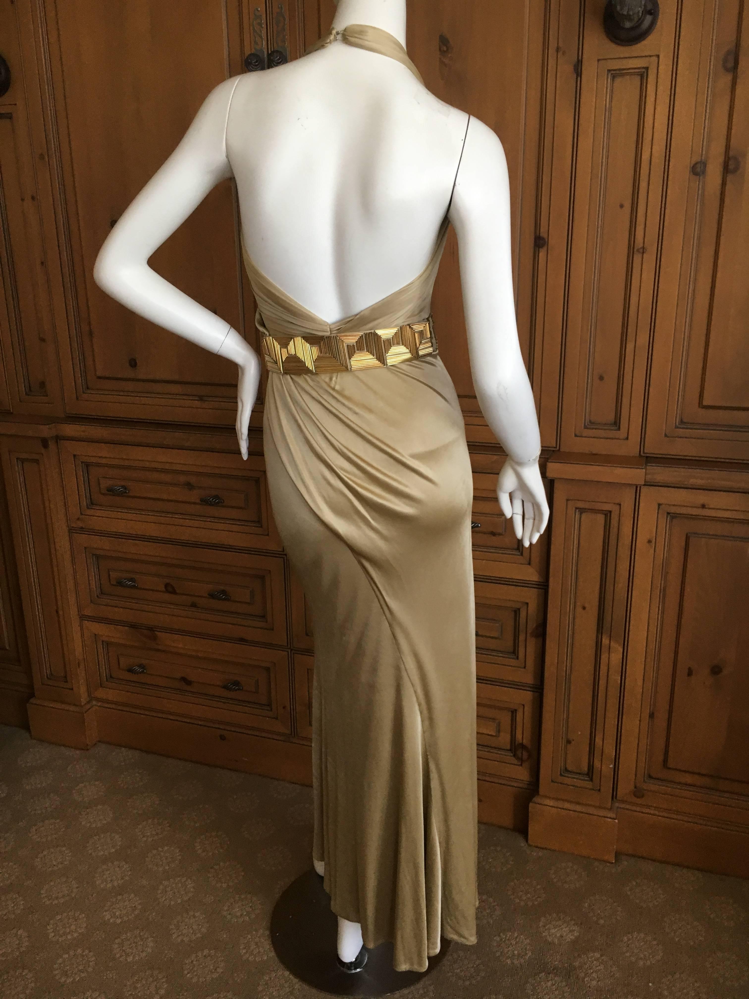 gold greek dress