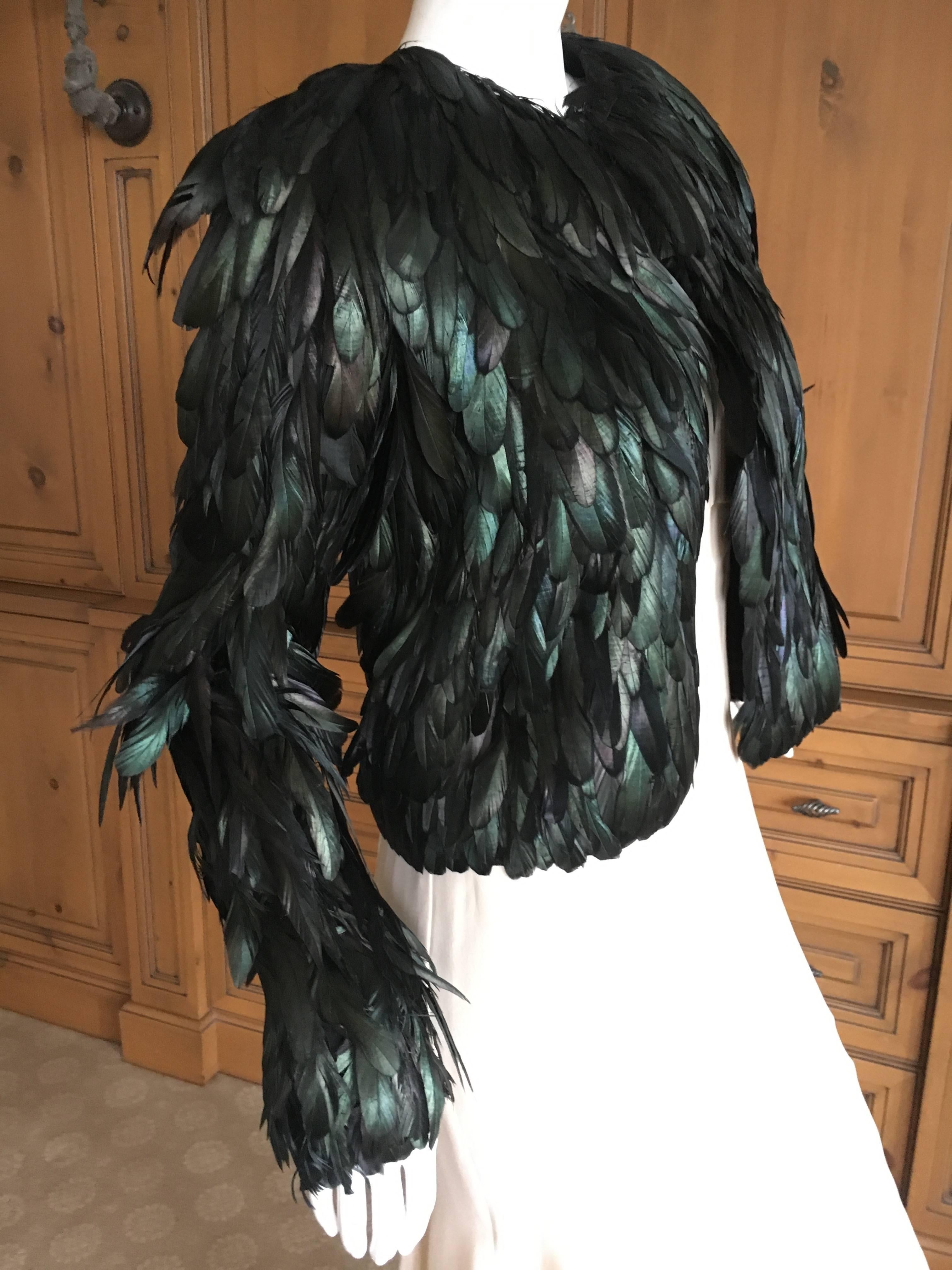bird feather jacket