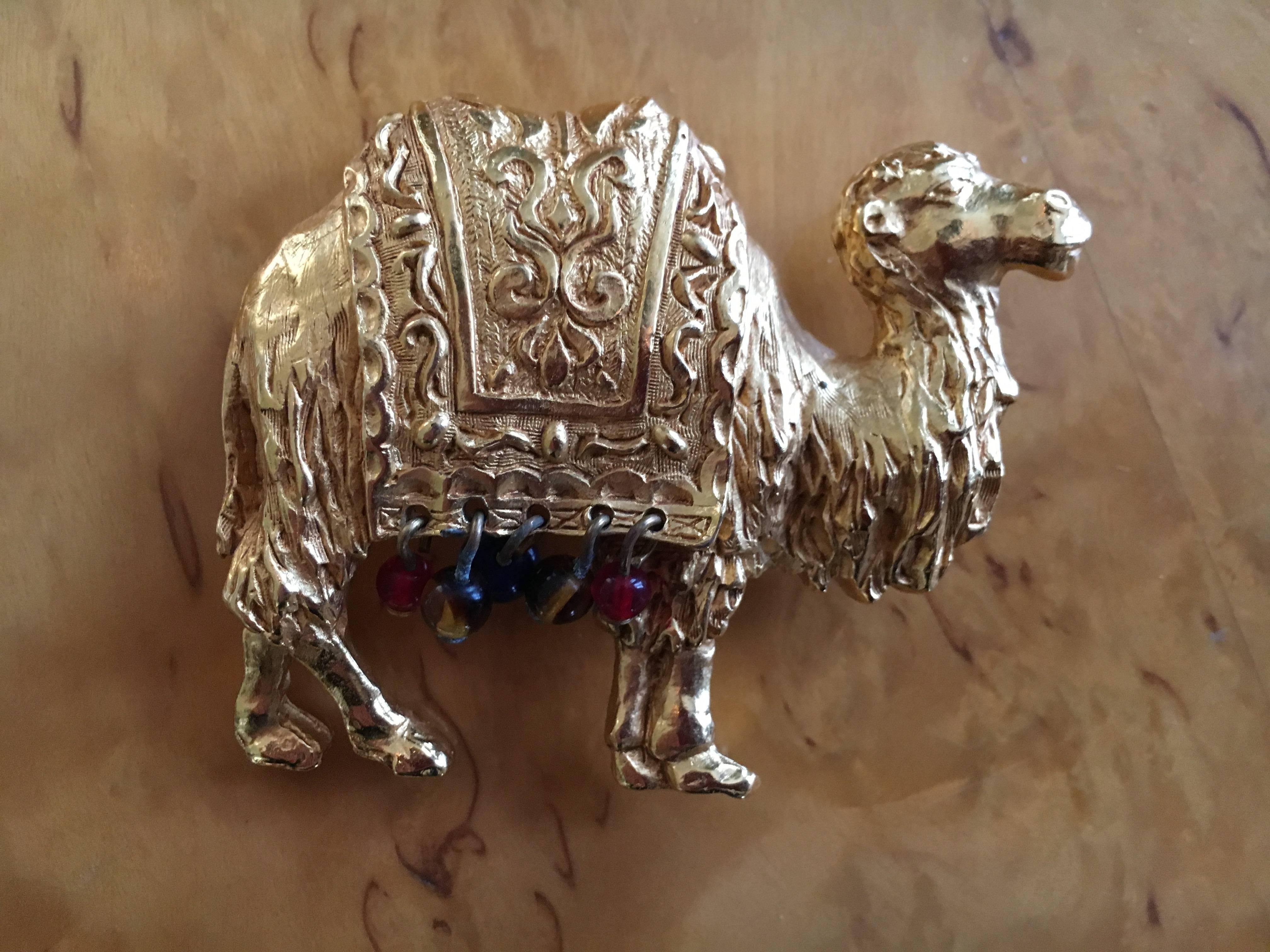 Dior Delightful Dromedary Brooch In Excellent Condition In Cloverdale, CA