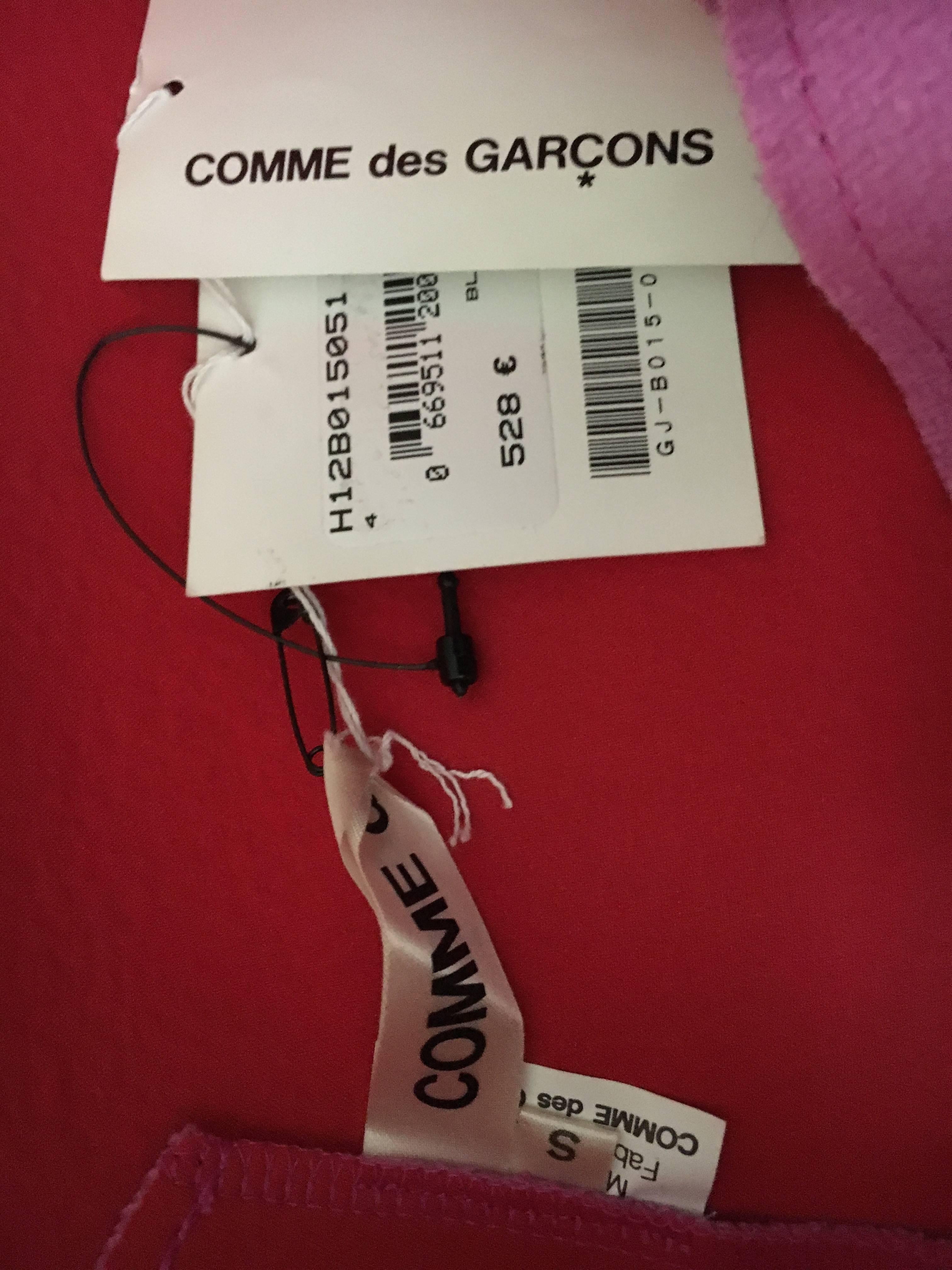 Women's or Men's Comme des Garcons Fall 2012 Pink Felted 2D Top For Sale