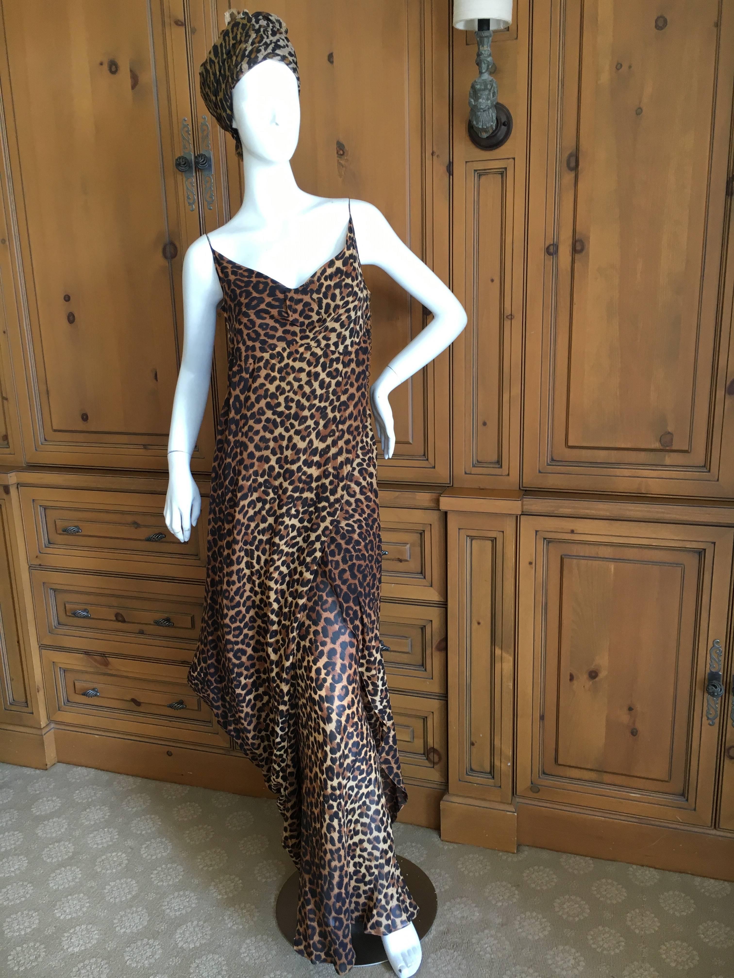 John Galliano Bergdorf Goodman 1989 Leopard Dress For Sale 2