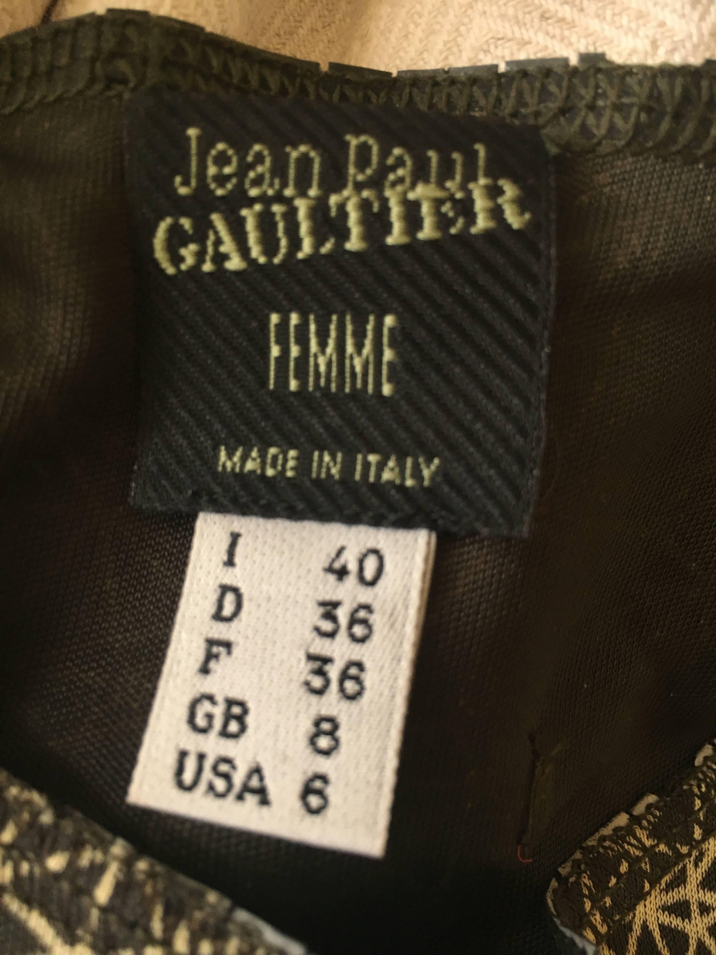 Women's Jean Paul Gaultier Femme Face Print Tank Top For Sale