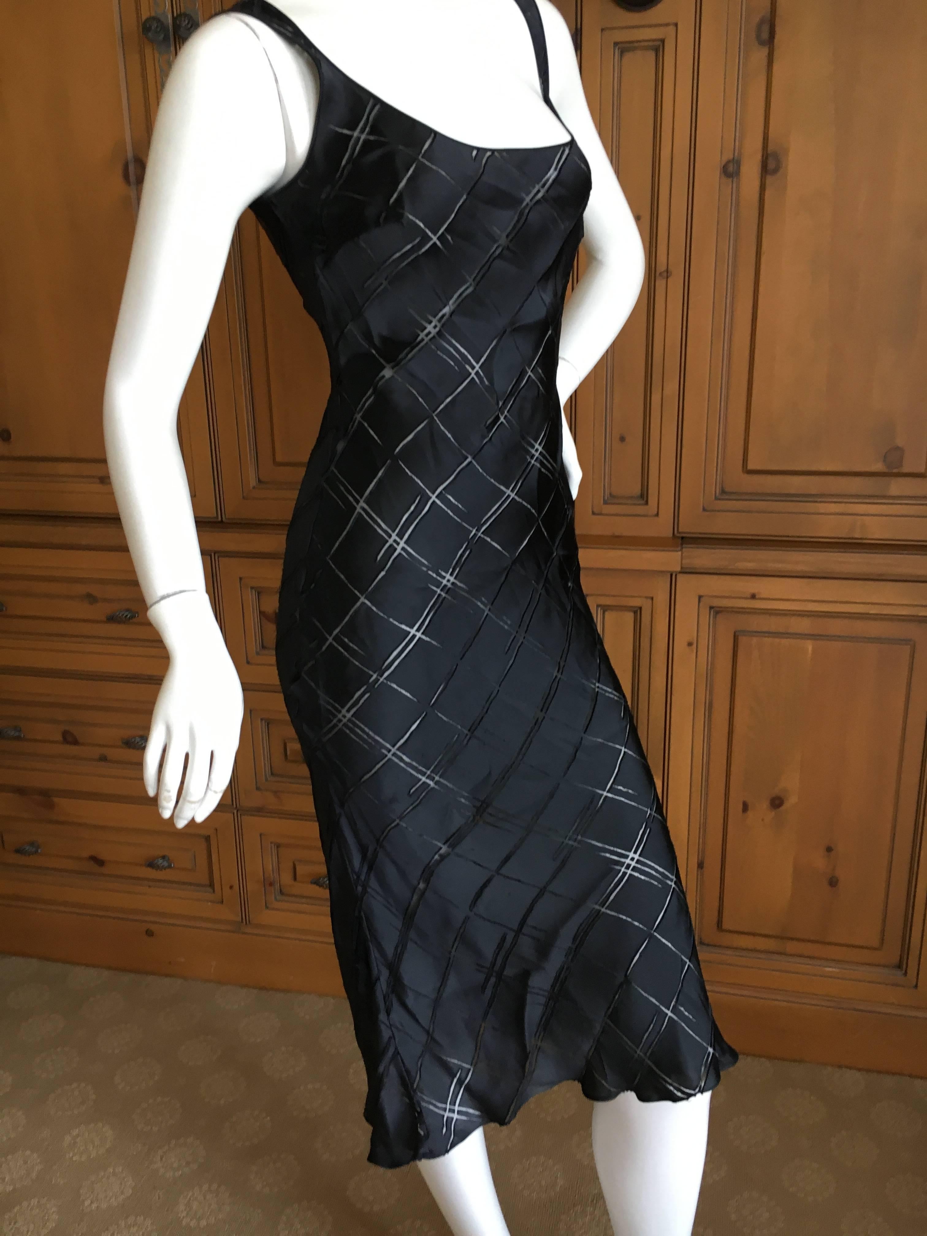 Women's John Galliano Late 80's Silk Blend Sheer Little Black Dress For Sale