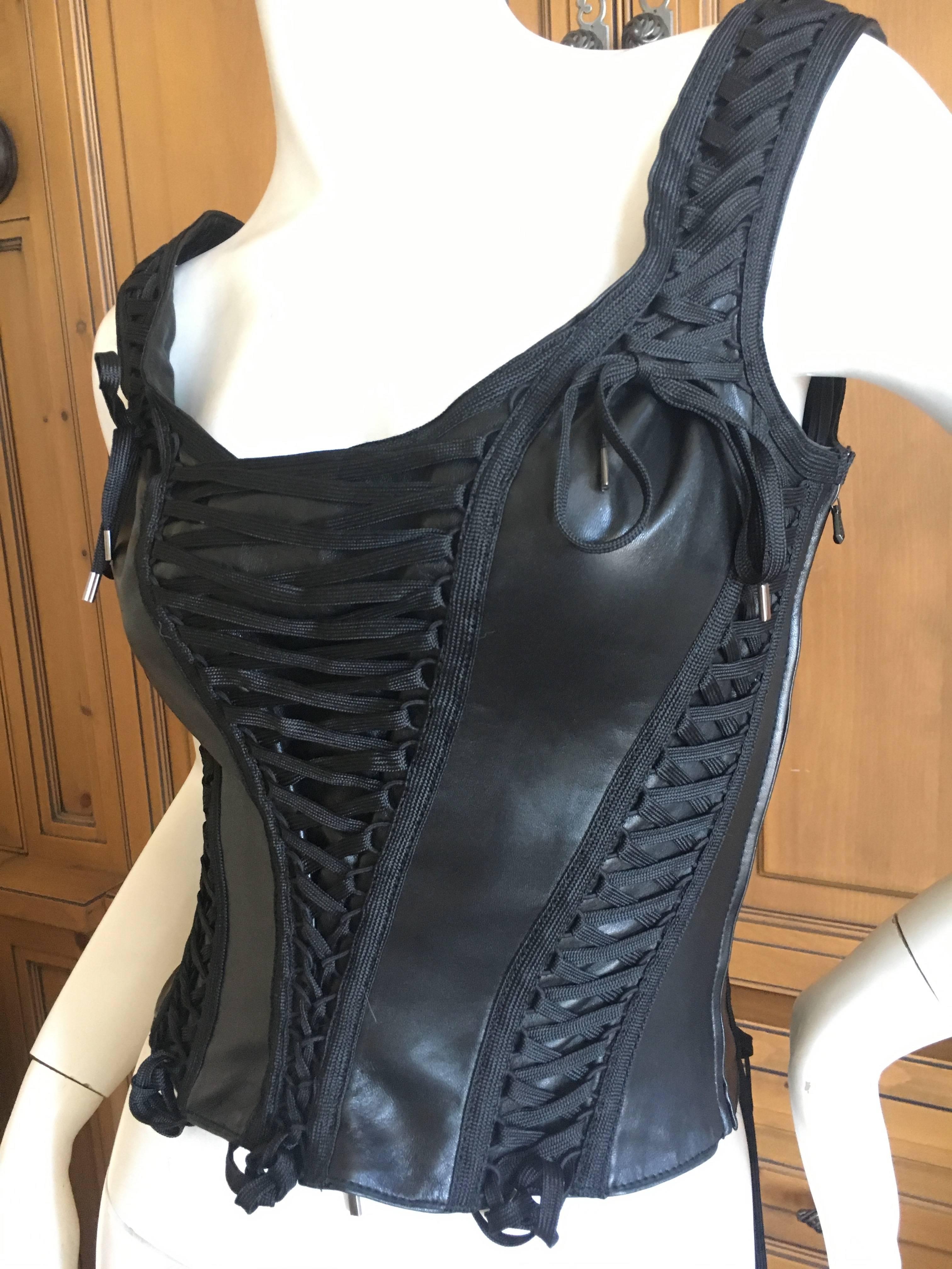 dior leather top