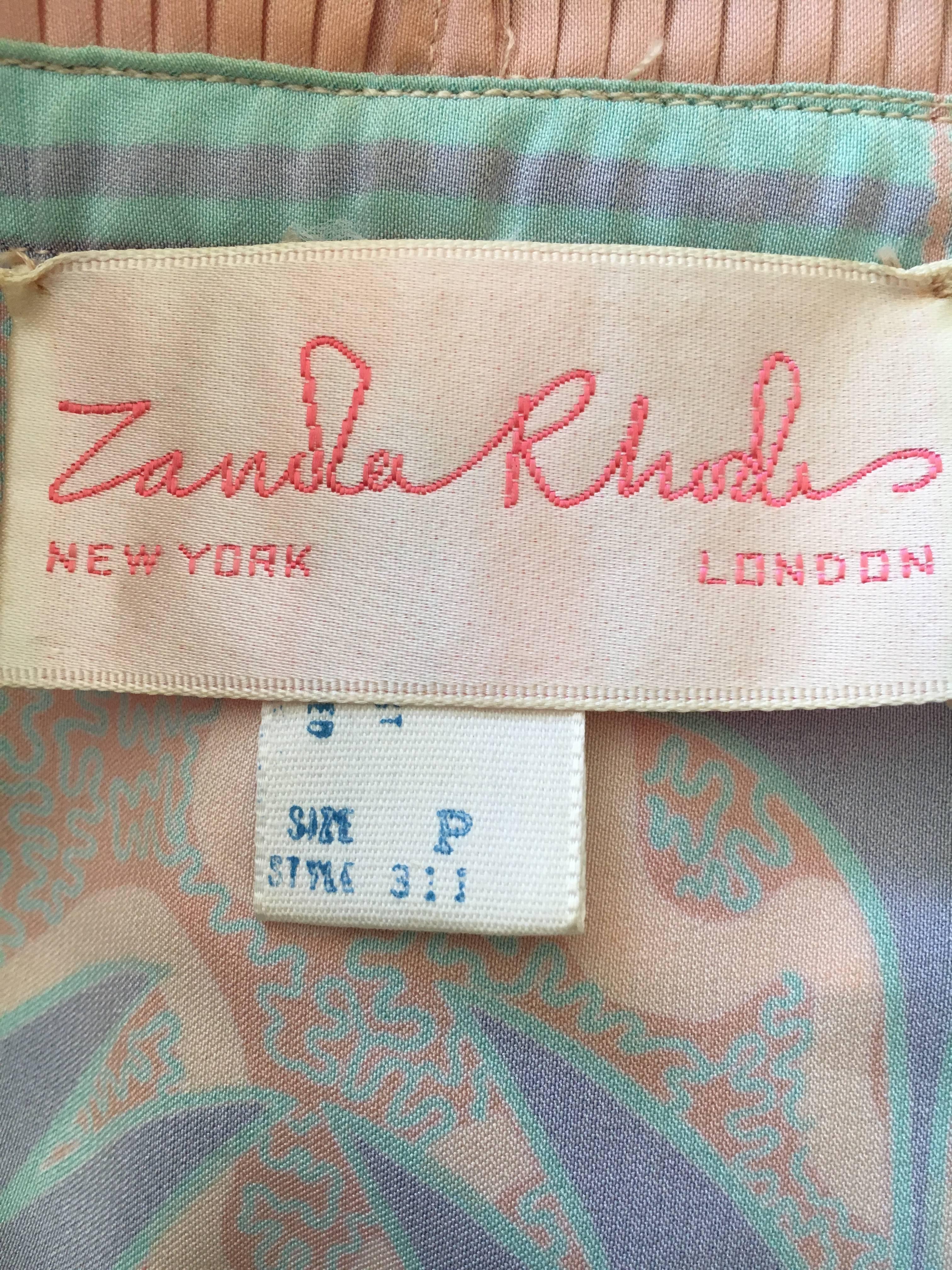 Zandra Rhodes Superb 1970's Wingback Plisse Pleated Lettuce Trim Coat and Dress For Sale 5