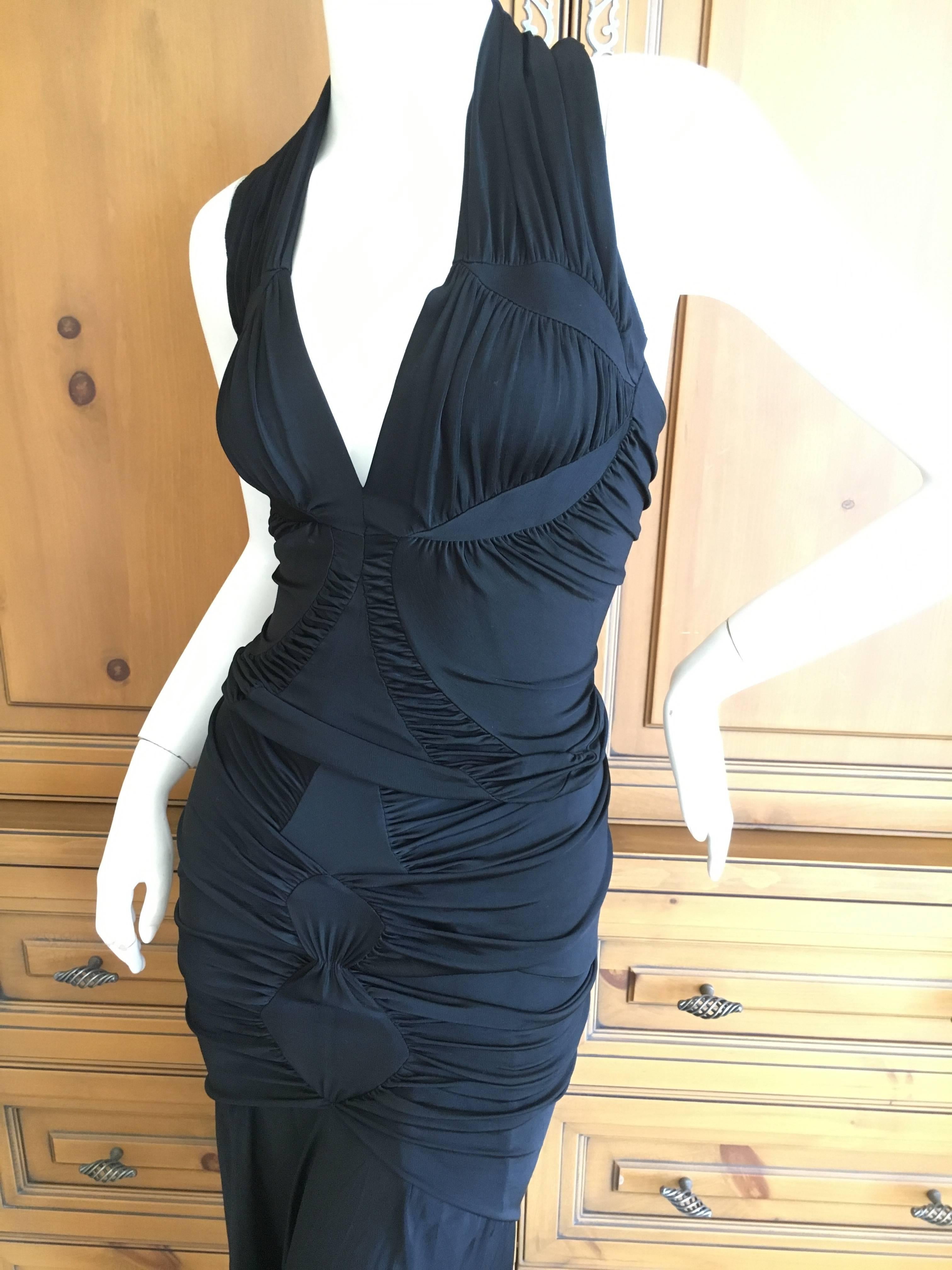 Yves Saint Laurent by Tom Ford Black Two Piece Cocktail Dress For Sale 5