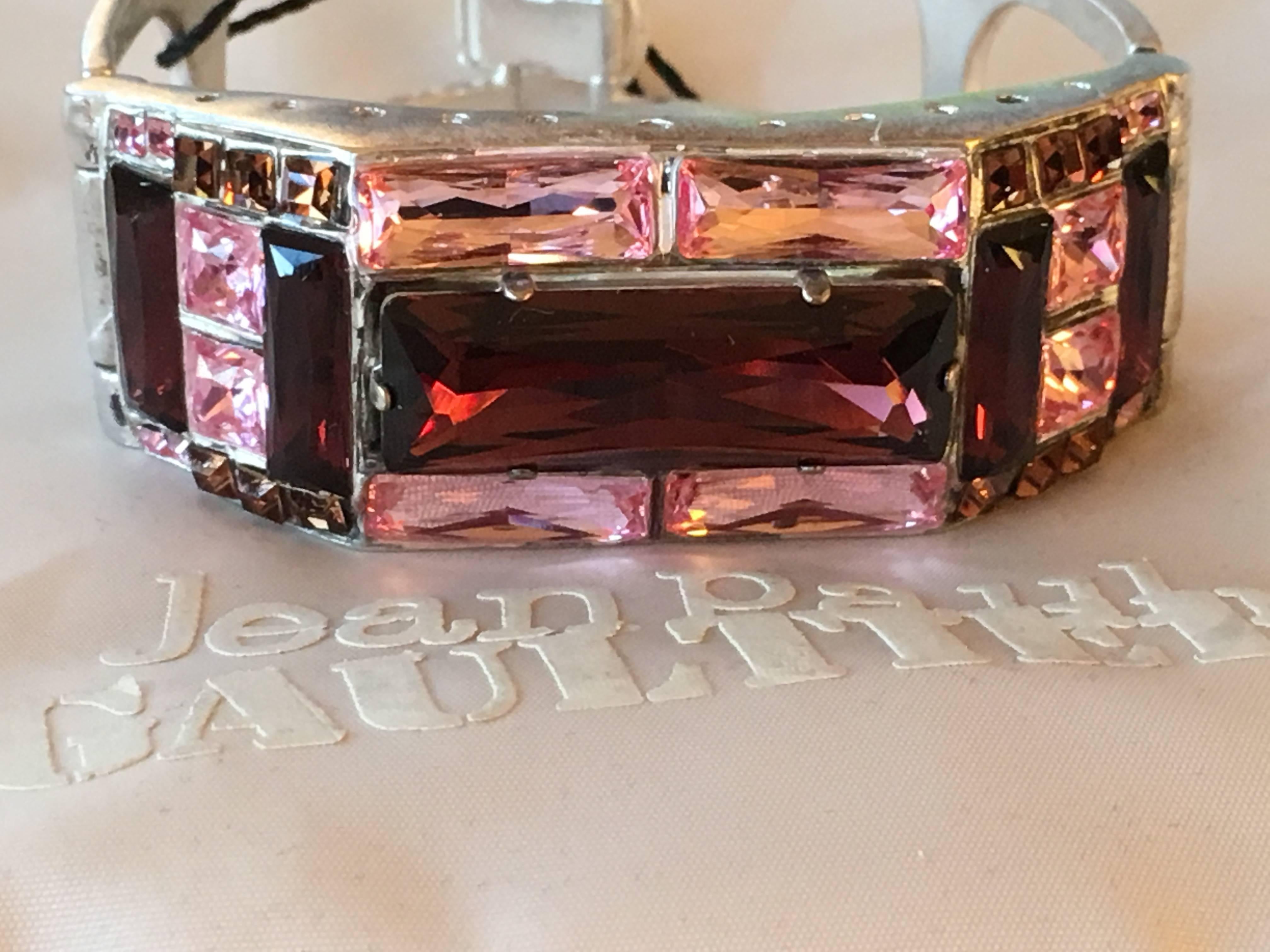 Jean Paul Gaultier Crystal Cuff Bracelet For Sale 2