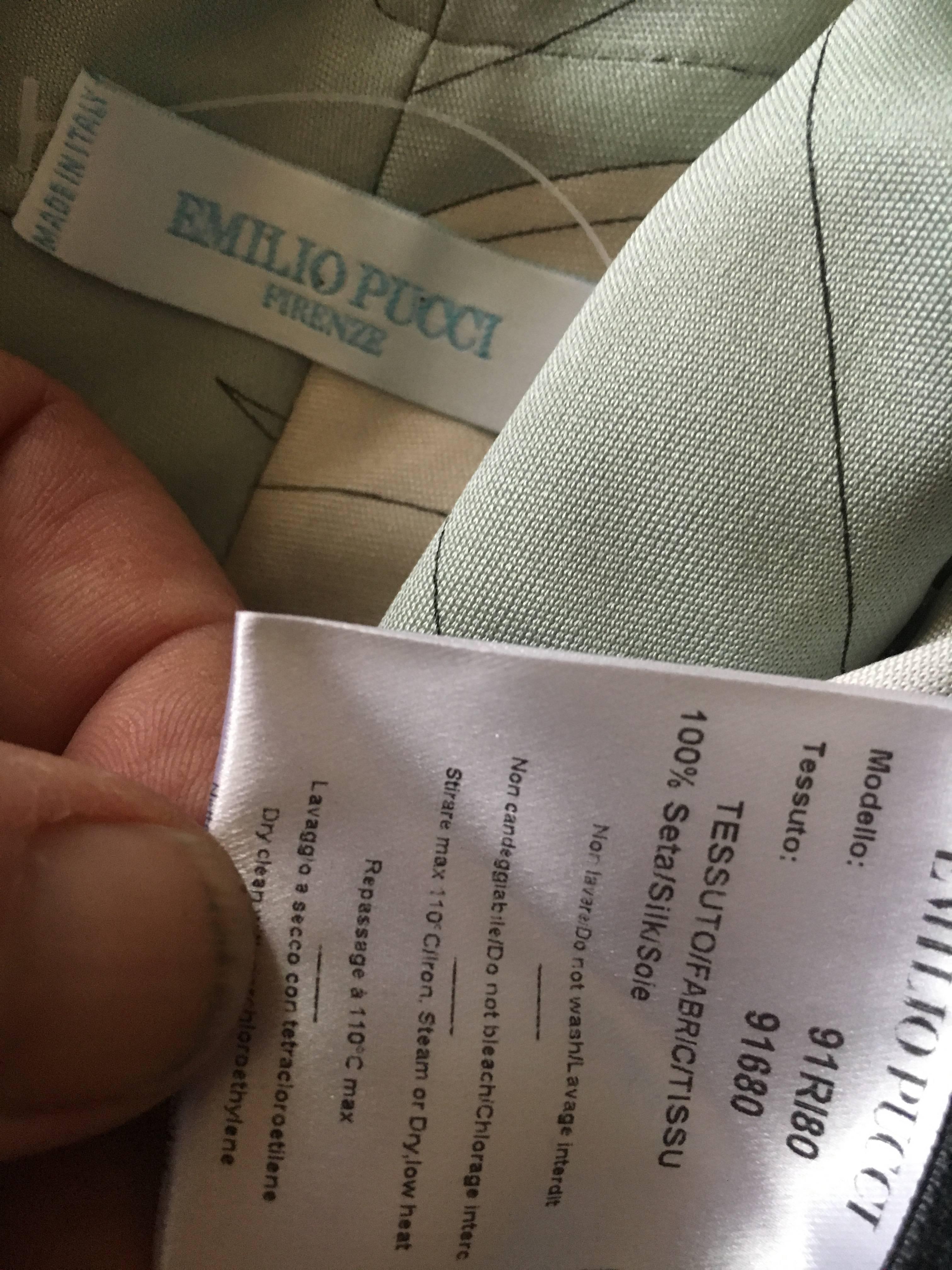 Emilio Pucci Low Cut Silk Maxi Dress NWT Size 36 For Sale 4