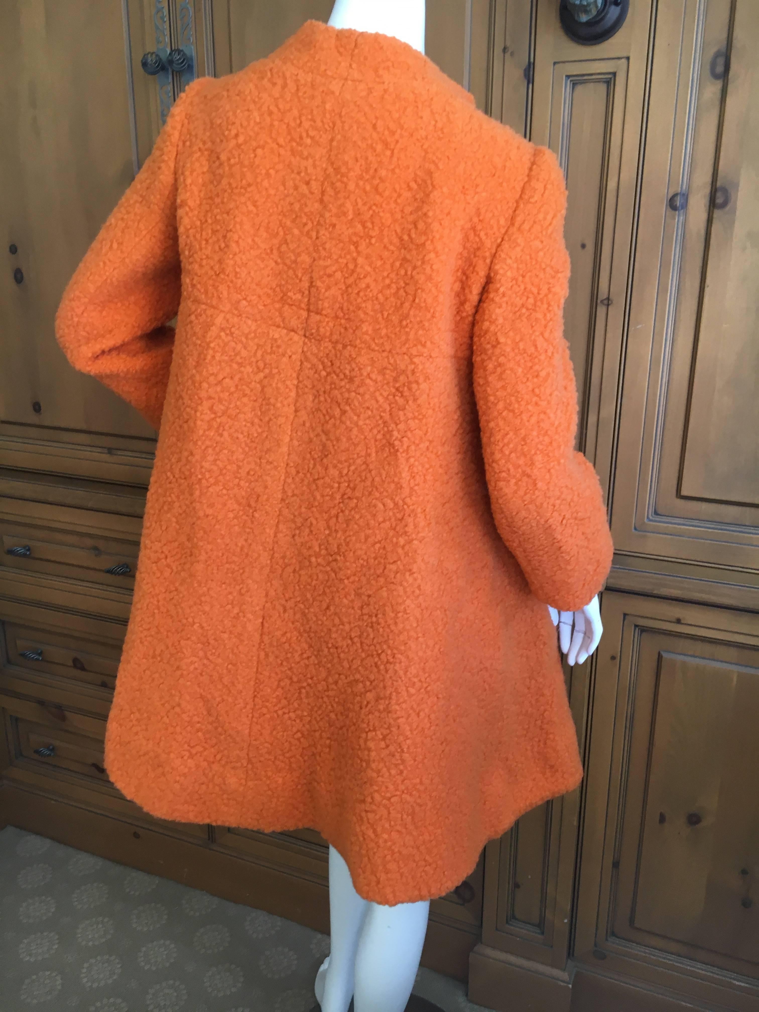 Bergdorf Goodman 1965 Babydoll Boucle A Line Swing Coat In Good Condition For Sale In Cloverdale, CA