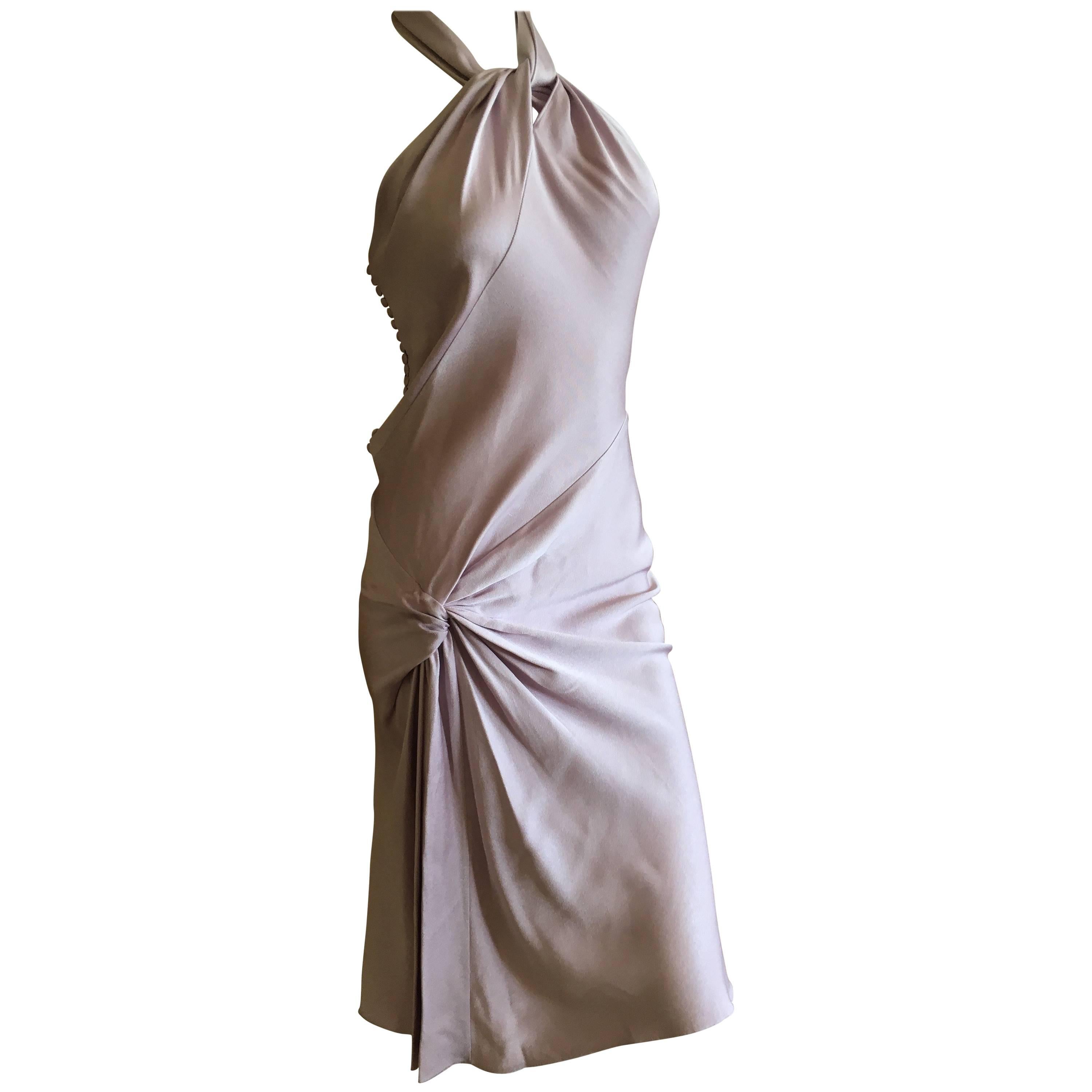 Christian Dior by John Galliano Sweet Pink Day Dress with Knot Motif For Sale