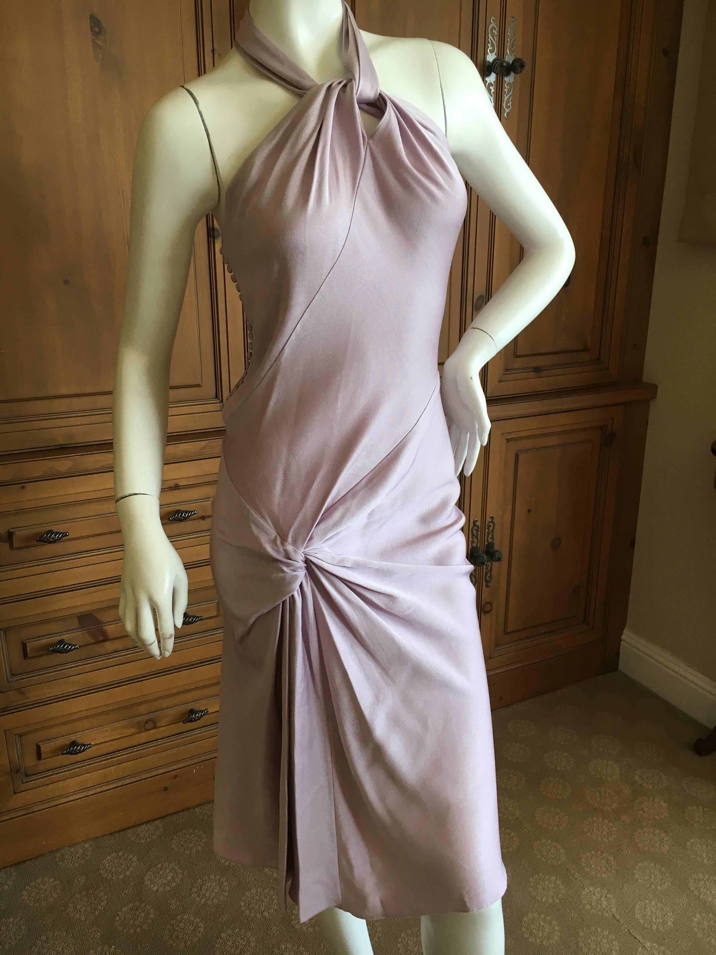 Women's Christian Dior by John Galliano Sweet Pink Day Dress with Knot Motif For Sale