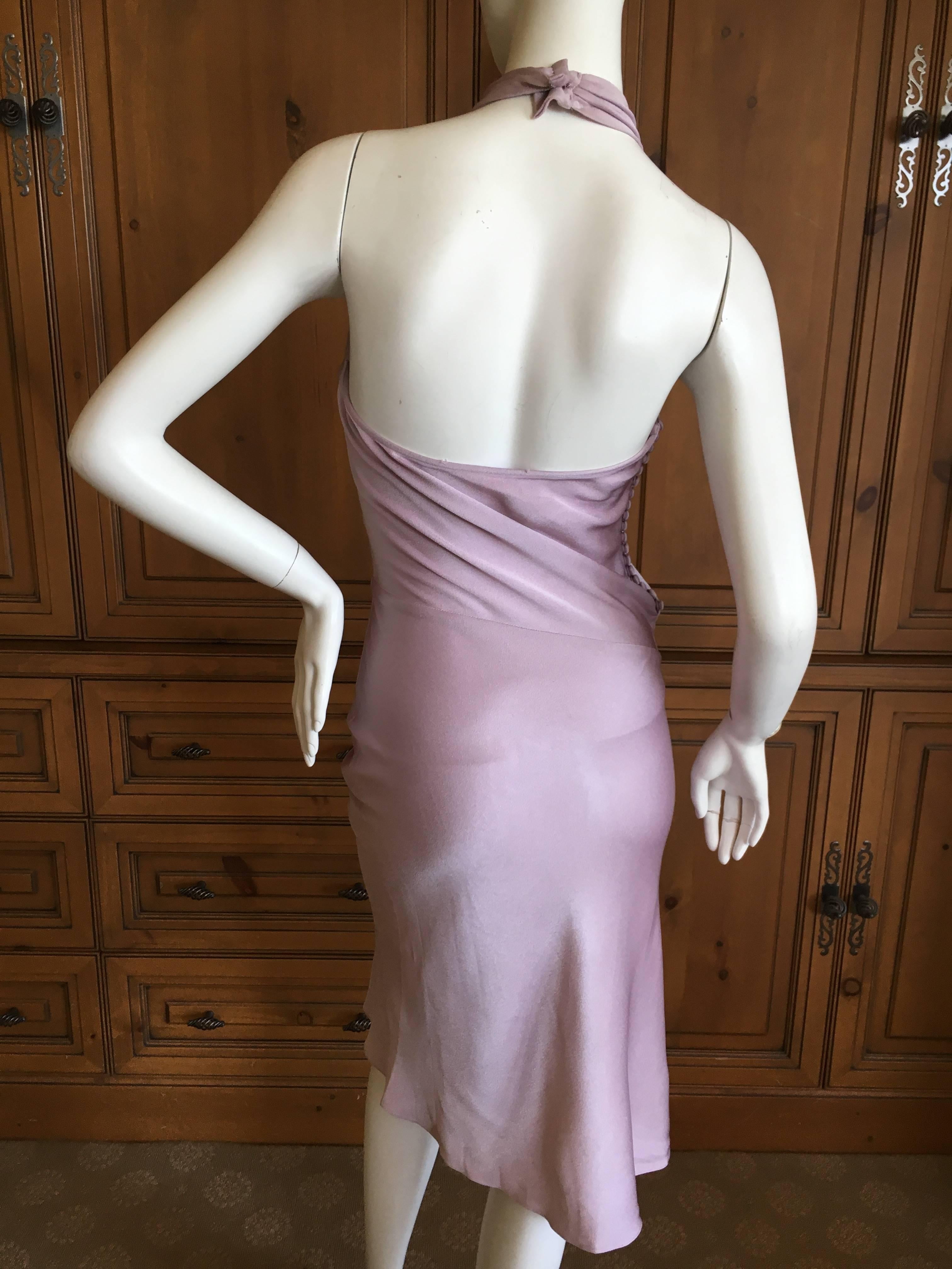 Christian Dior by John Galliano Sweet Pink Day Dress with Knot Motif For Sale 1