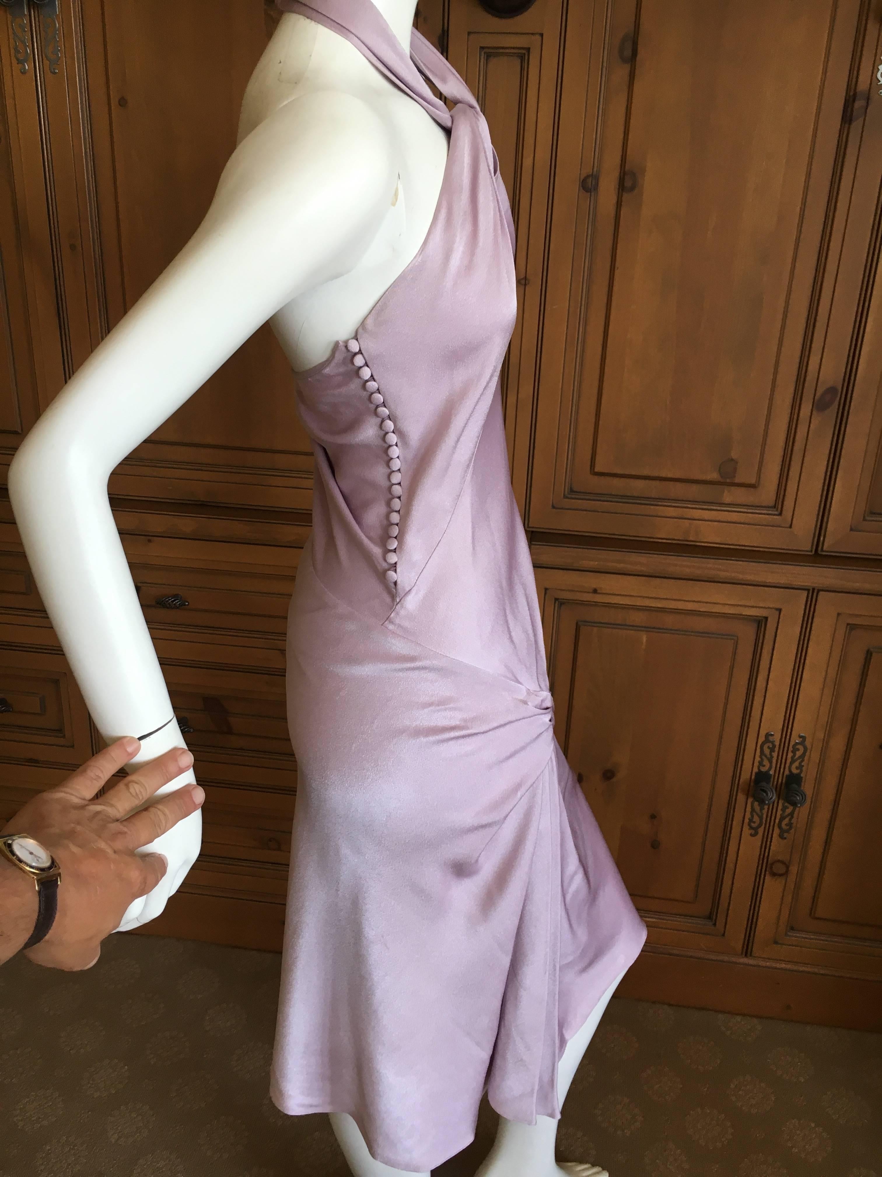 Christian Dior by John Galliano Sweet Pink Day Dress with Knot Motif For Sale 2