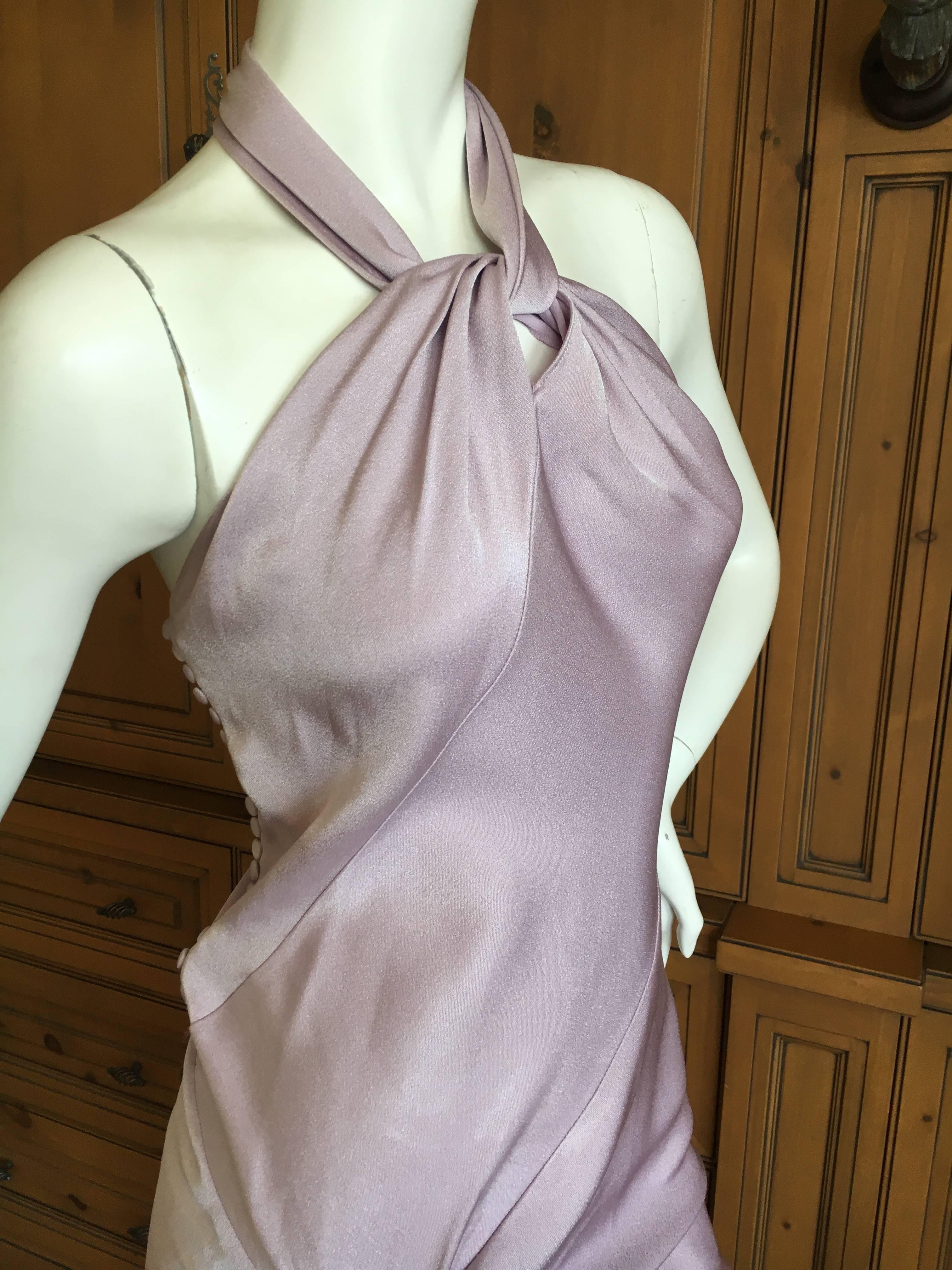 Christian Dior by John Galliano Sweet Pink Day Dress with Knot Motif For Sale 3
