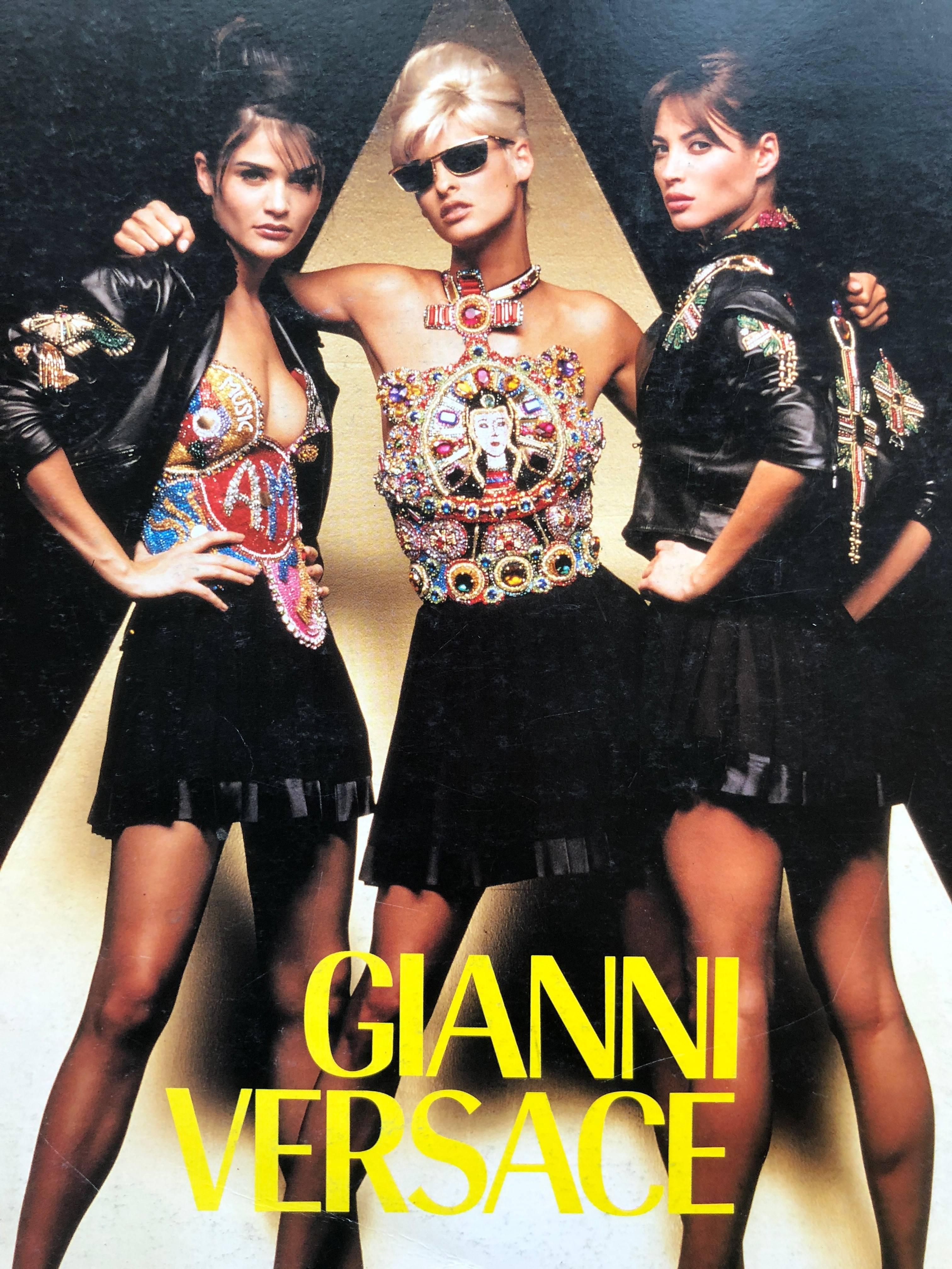 Gianni Versace Couture Book No.21 Autumn 1991 by Herb Ritts Supermodels.
Gianni Versace documented every collection in the beginning of his career , hiring the best photographers and stylists.
The is from the 1991 collection with all the Supermodels