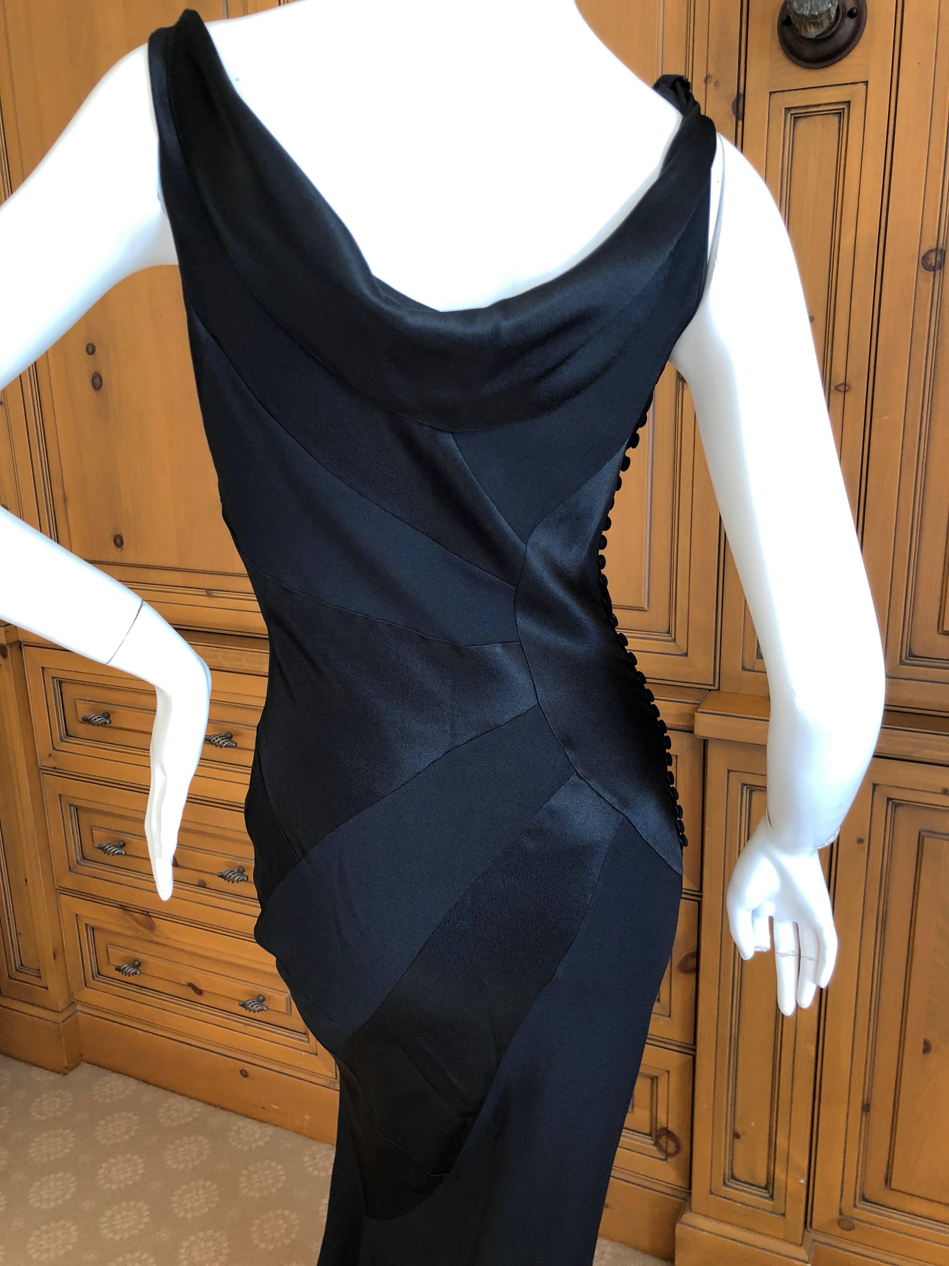 John Galliano Spring 2000 Black Sun Ray Pattern Evening Dress For Sale 1