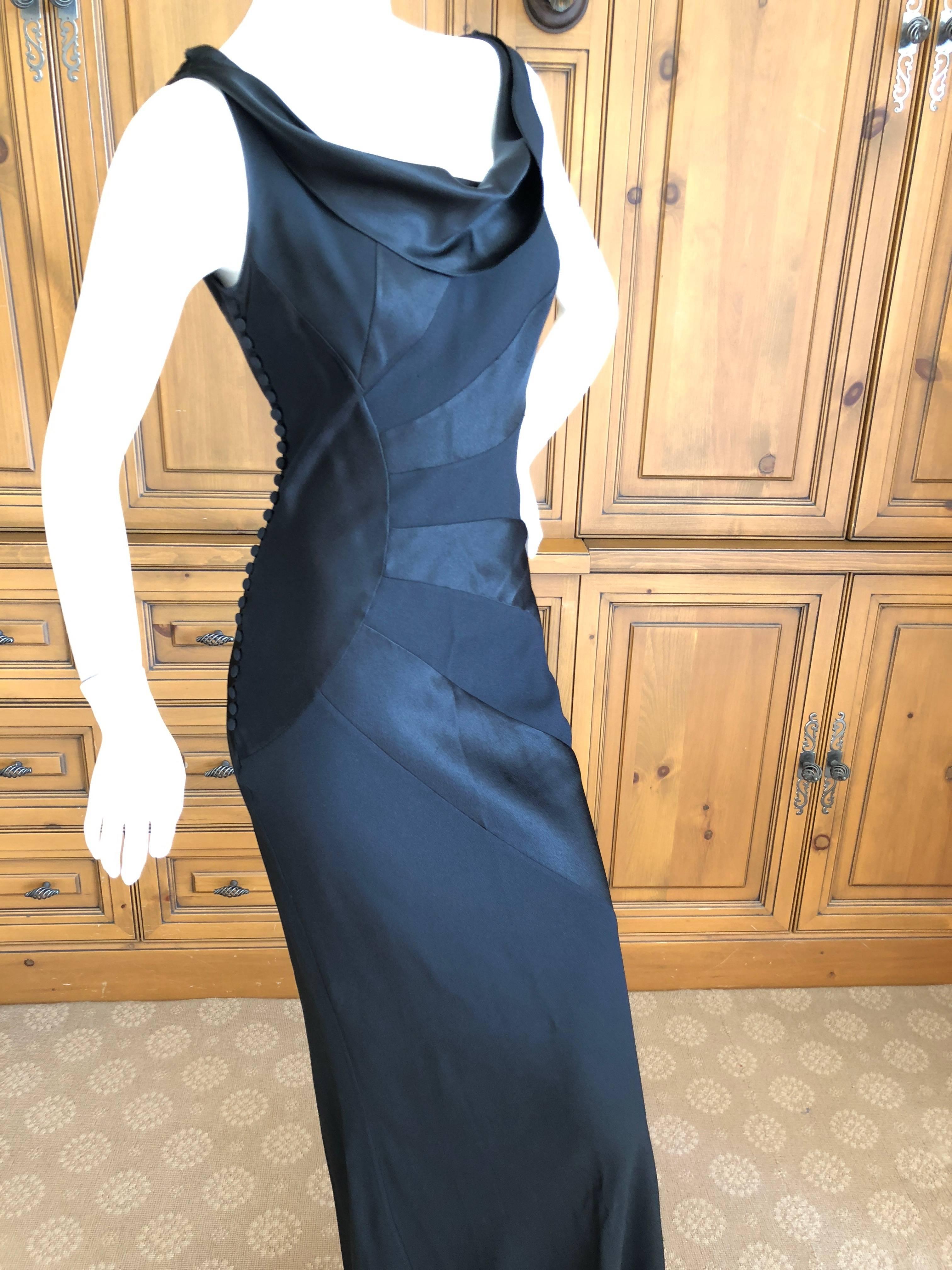 John Galliano Spring 2000 Black Sun Ray Pattern Evening Dress In Excellent Condition For Sale In Cloverdale, CA