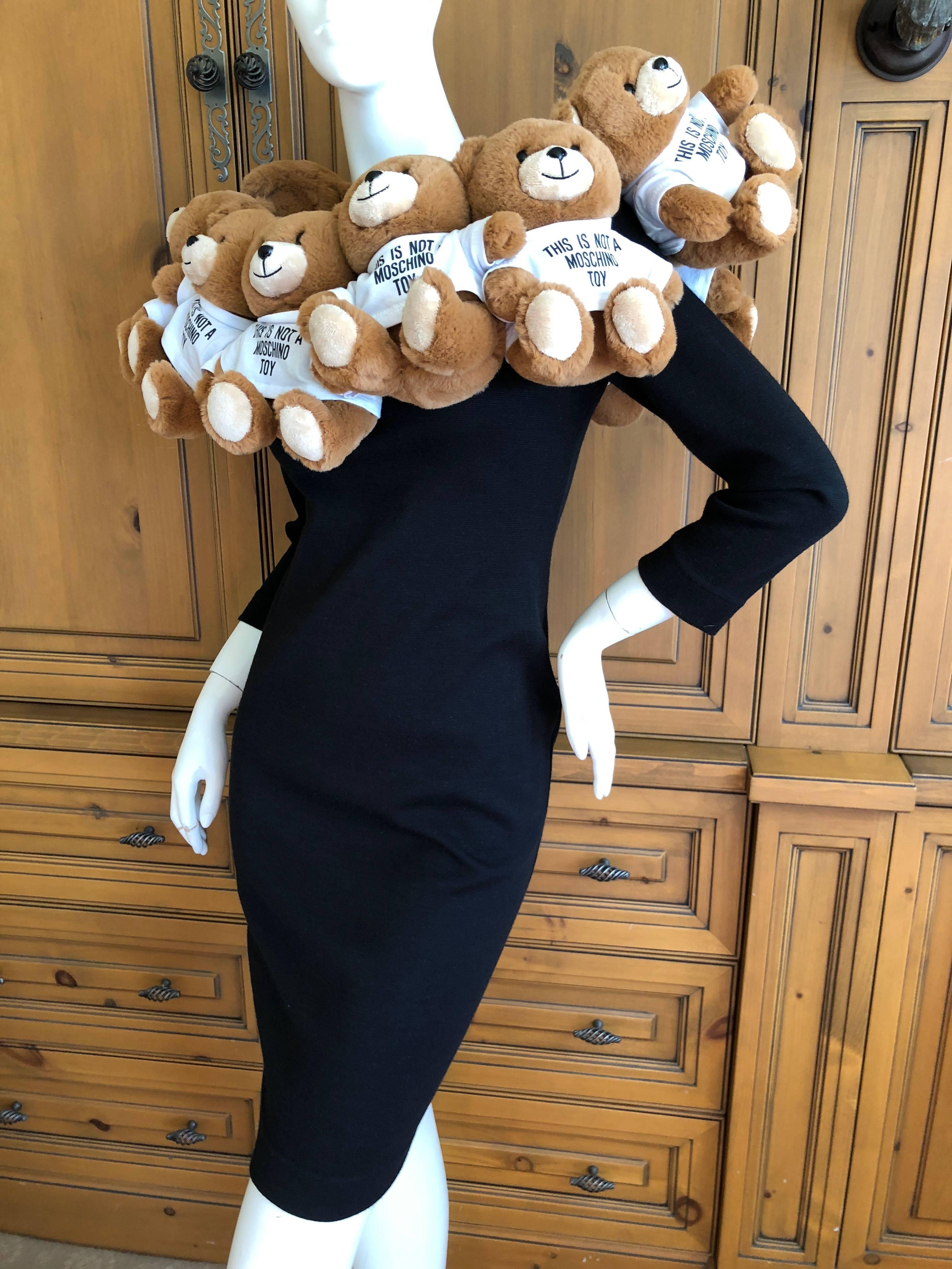 Moschino Couture Teddy Bear Dress  In New Condition For Sale In Cloverdale, CA