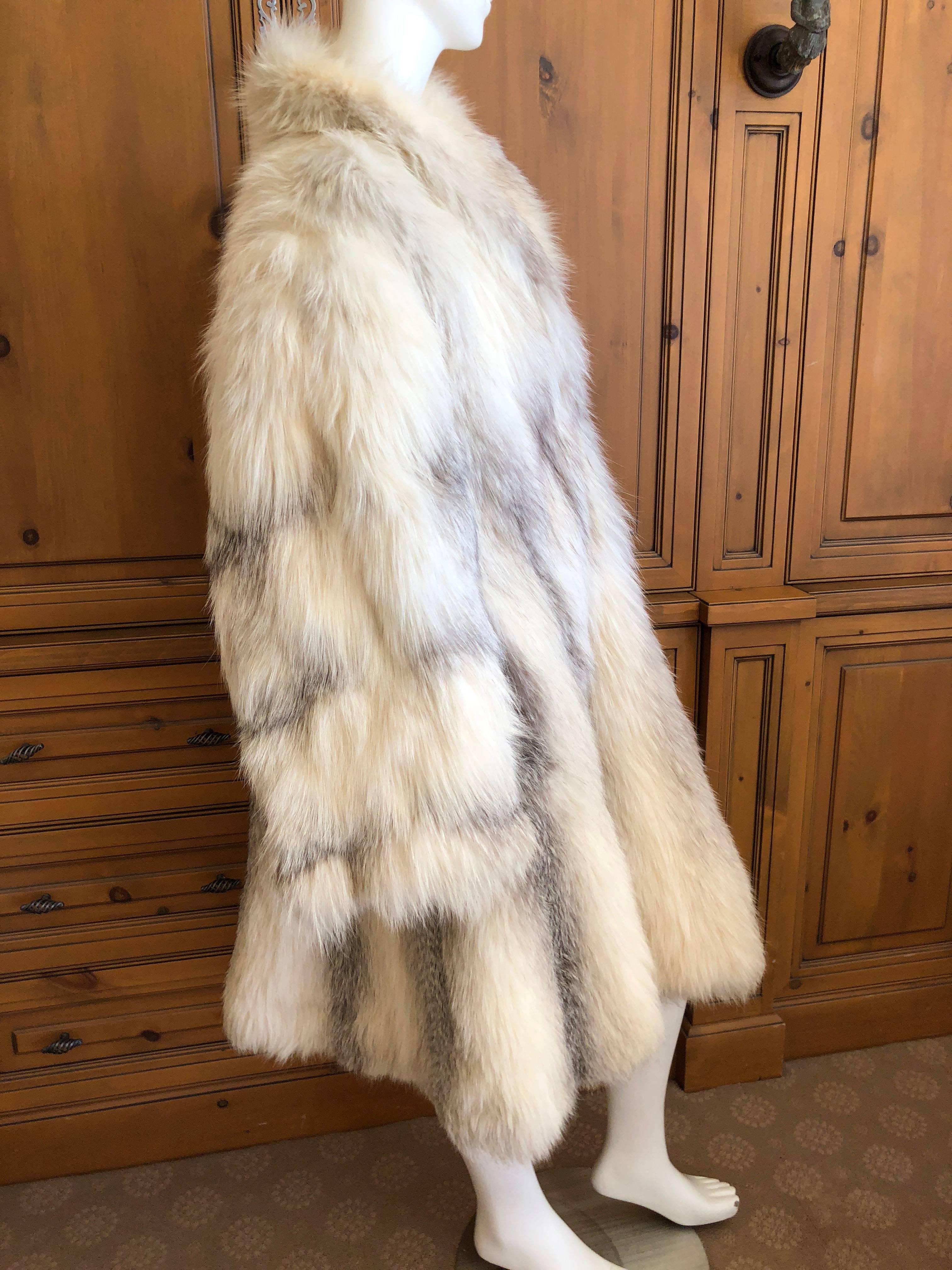 Gianni Versace Furs Rare Arctic Fox Swing Coat with  110
