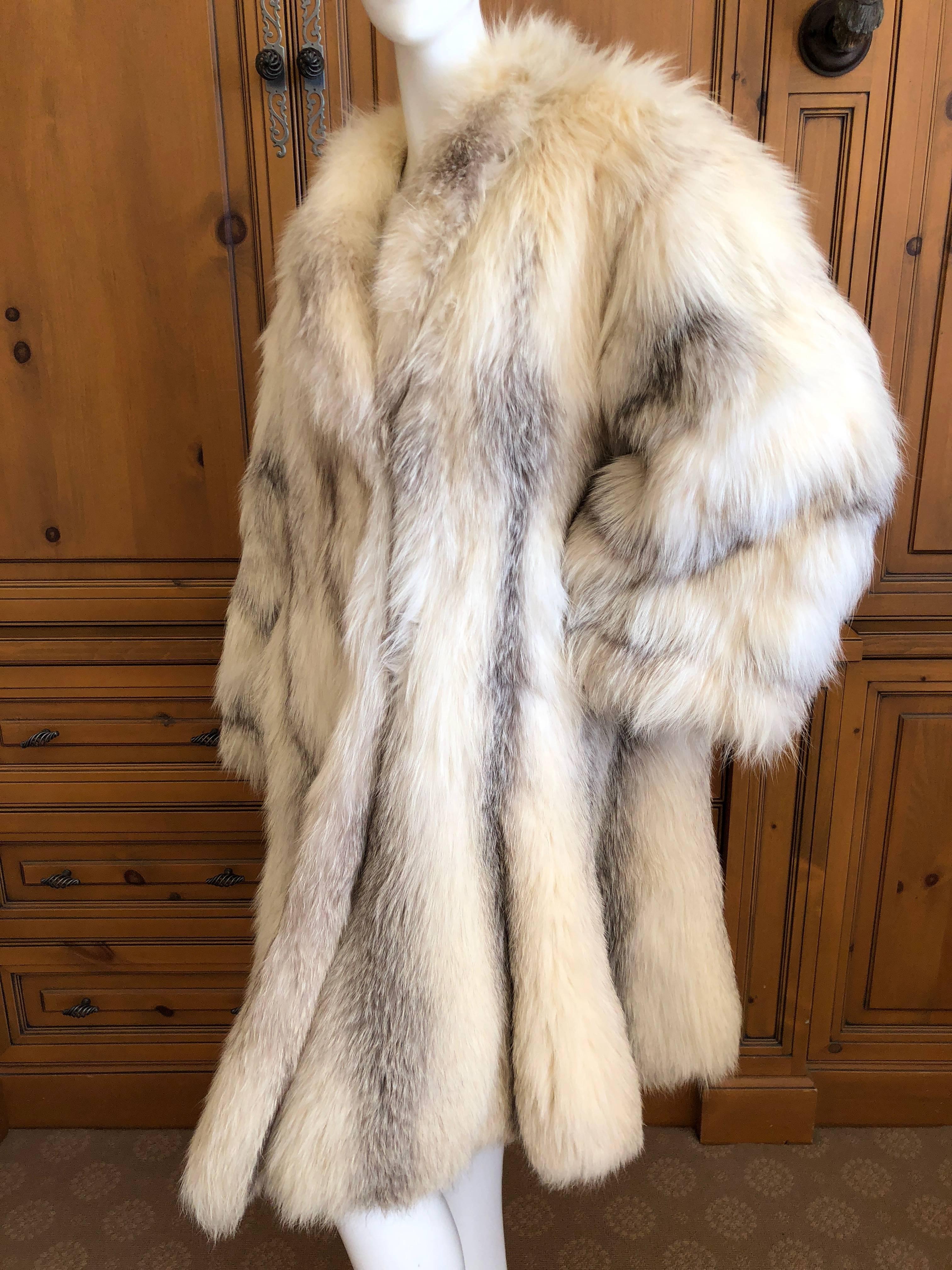 Gianni Versace Furs Rare Arctic Fox Swing Coat with  110