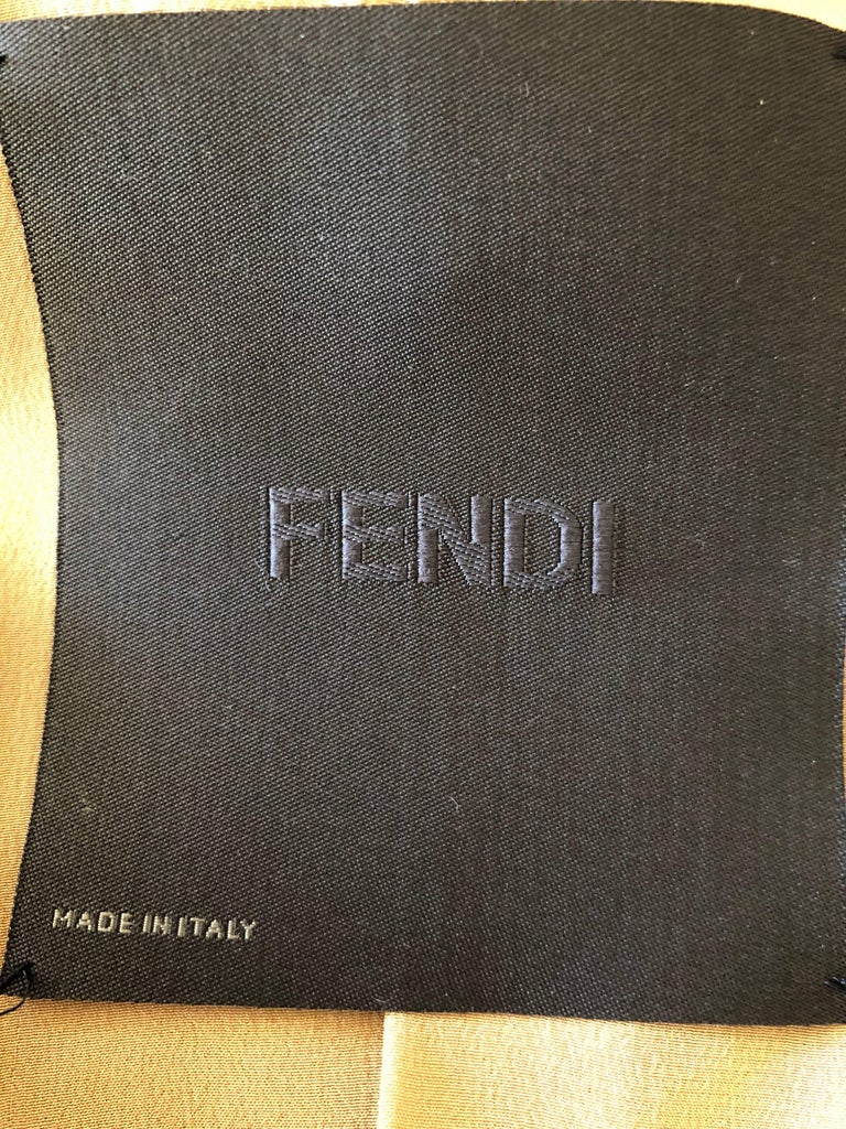 Fendi Elegant Pure Cashmere Coat with Broadtail Lamb Fur Trim by ...