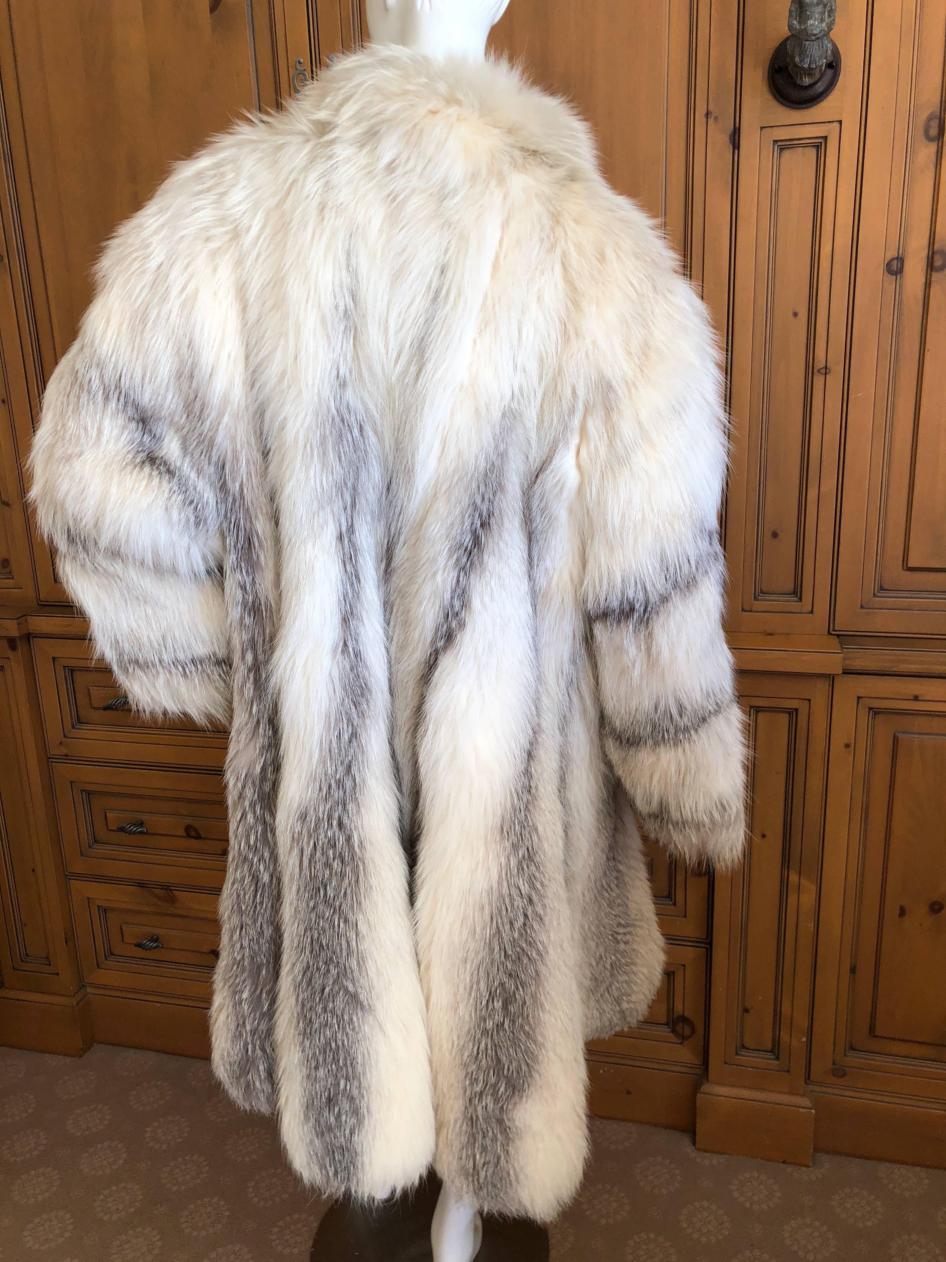 Women's or Men's Gianni Versace Furs Rare Arctic Fox Swing Coat with  110