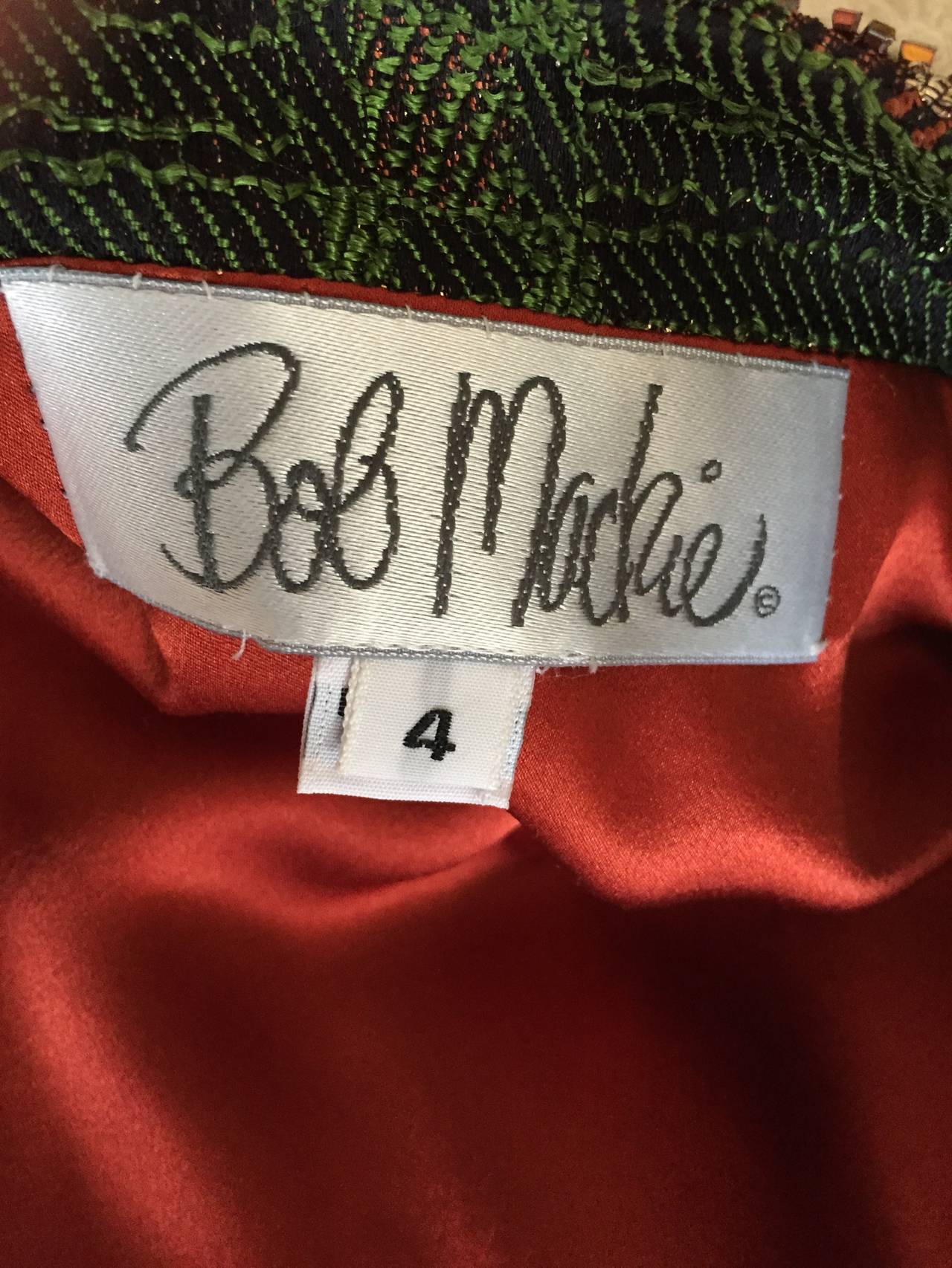 Bob Mackie Tartan Beaded jacket For Sale 5