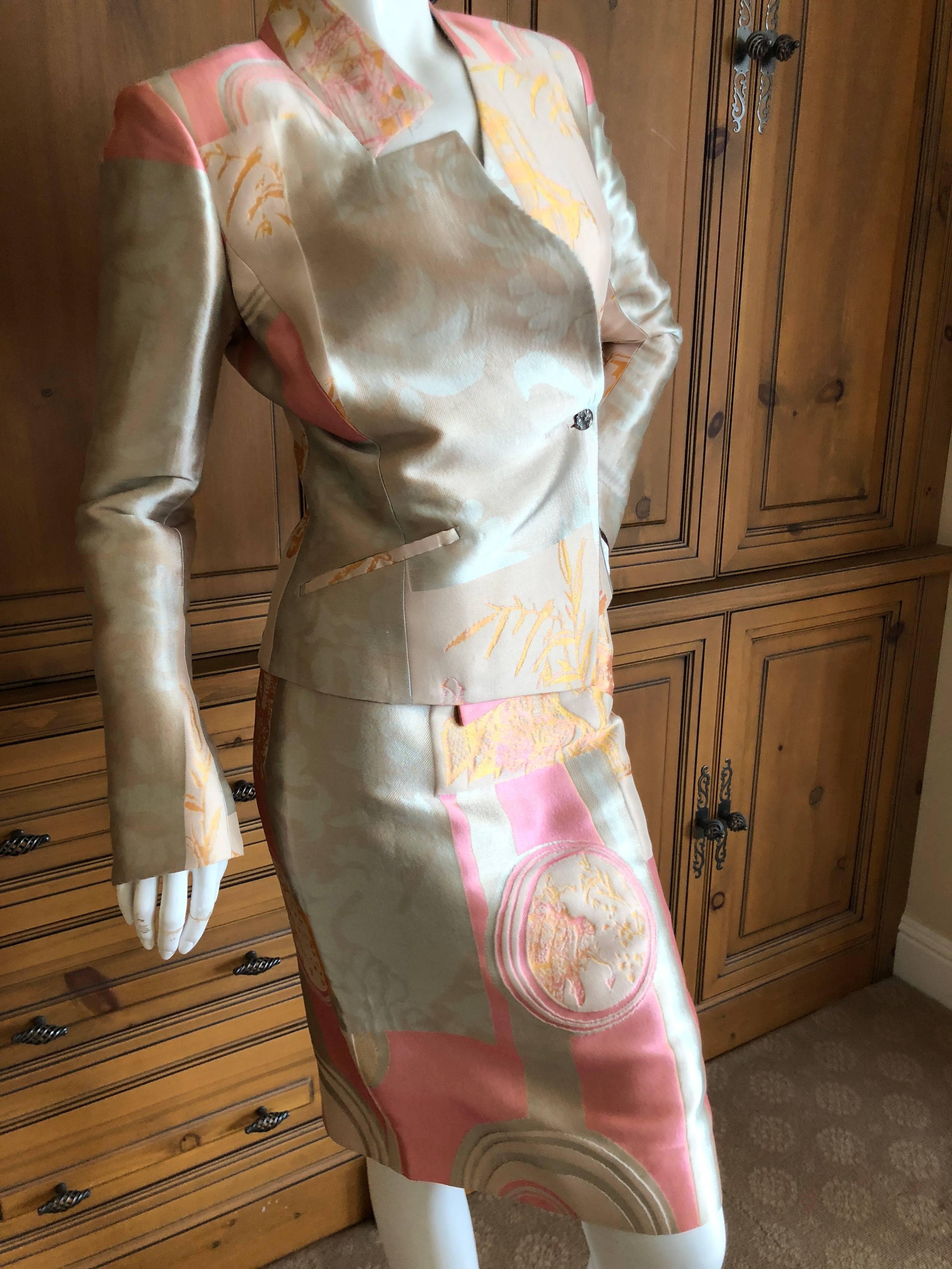 Christian Lacroix  Shimmery Vintage Skirt Suit In Excellent Condition In Cloverdale, CA