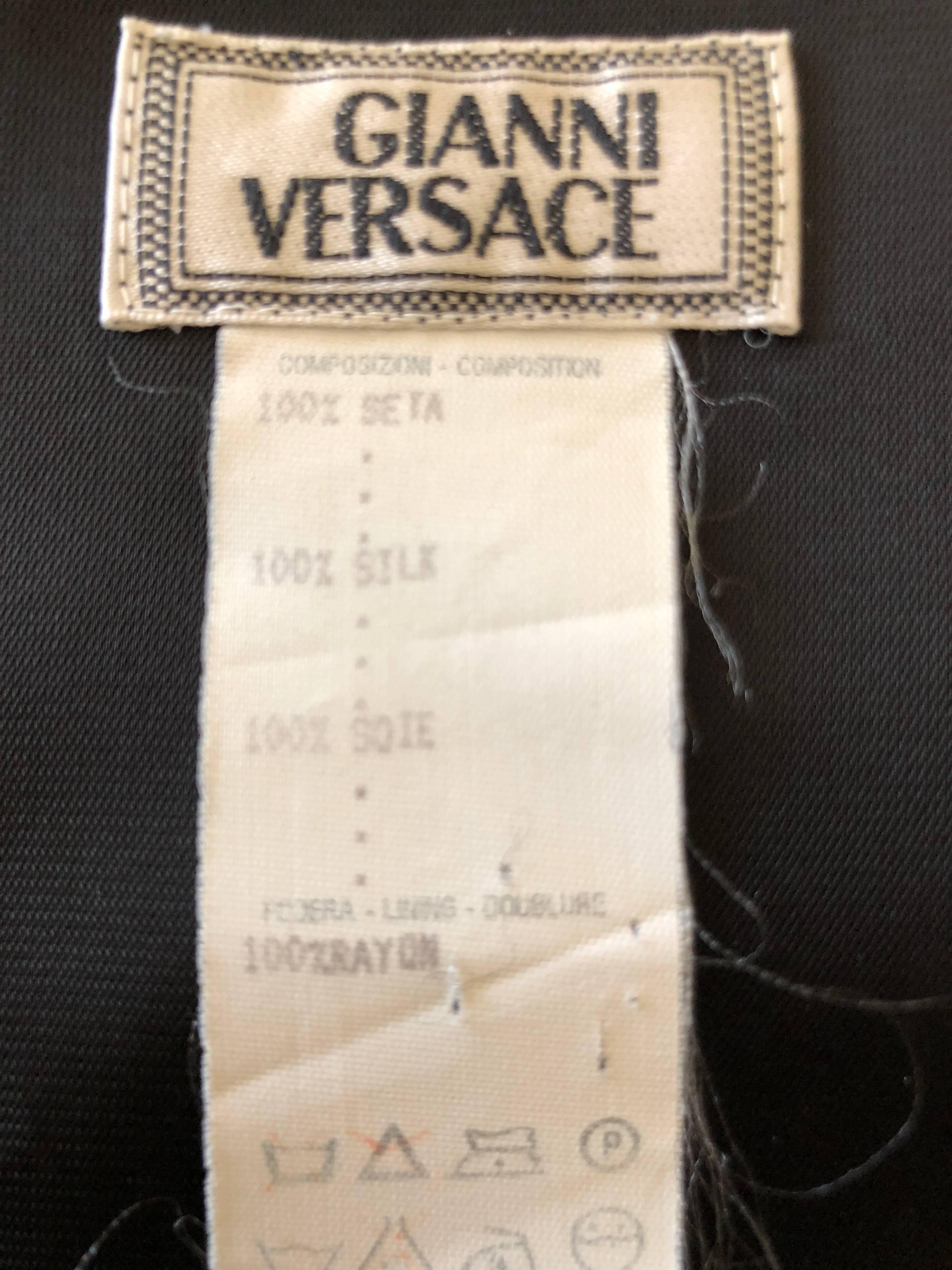 Gianni Versace Atelier Versace Vintage 80's  Op Art Men's Vest For Sale 1