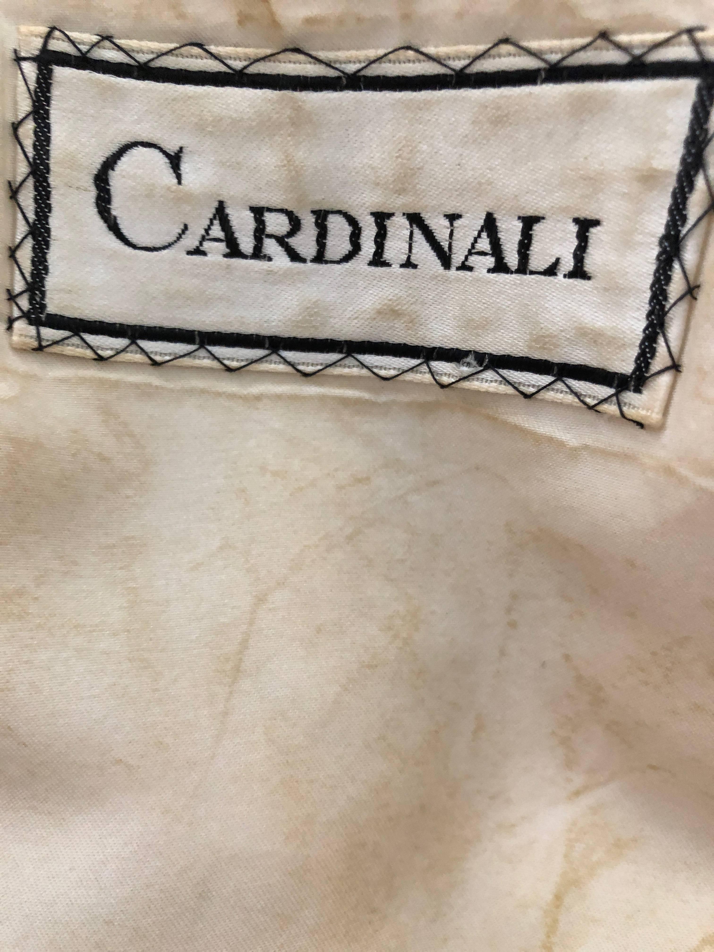 Cardinali Arabesque Crystal Embellished Evening Coat Dress 1970  For Sale 11