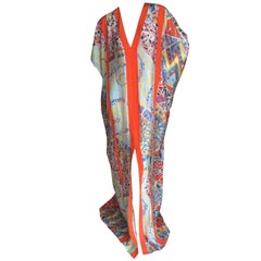 Emilio Pucci Sheer Kaleidoscope Silk Caftan Beach Coverup New with Tags Unisex