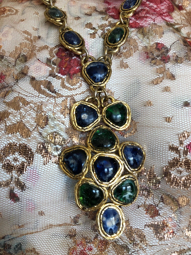 Chanel Vintage Gripoix Necklace, 1980s For Sale at 1stDibs