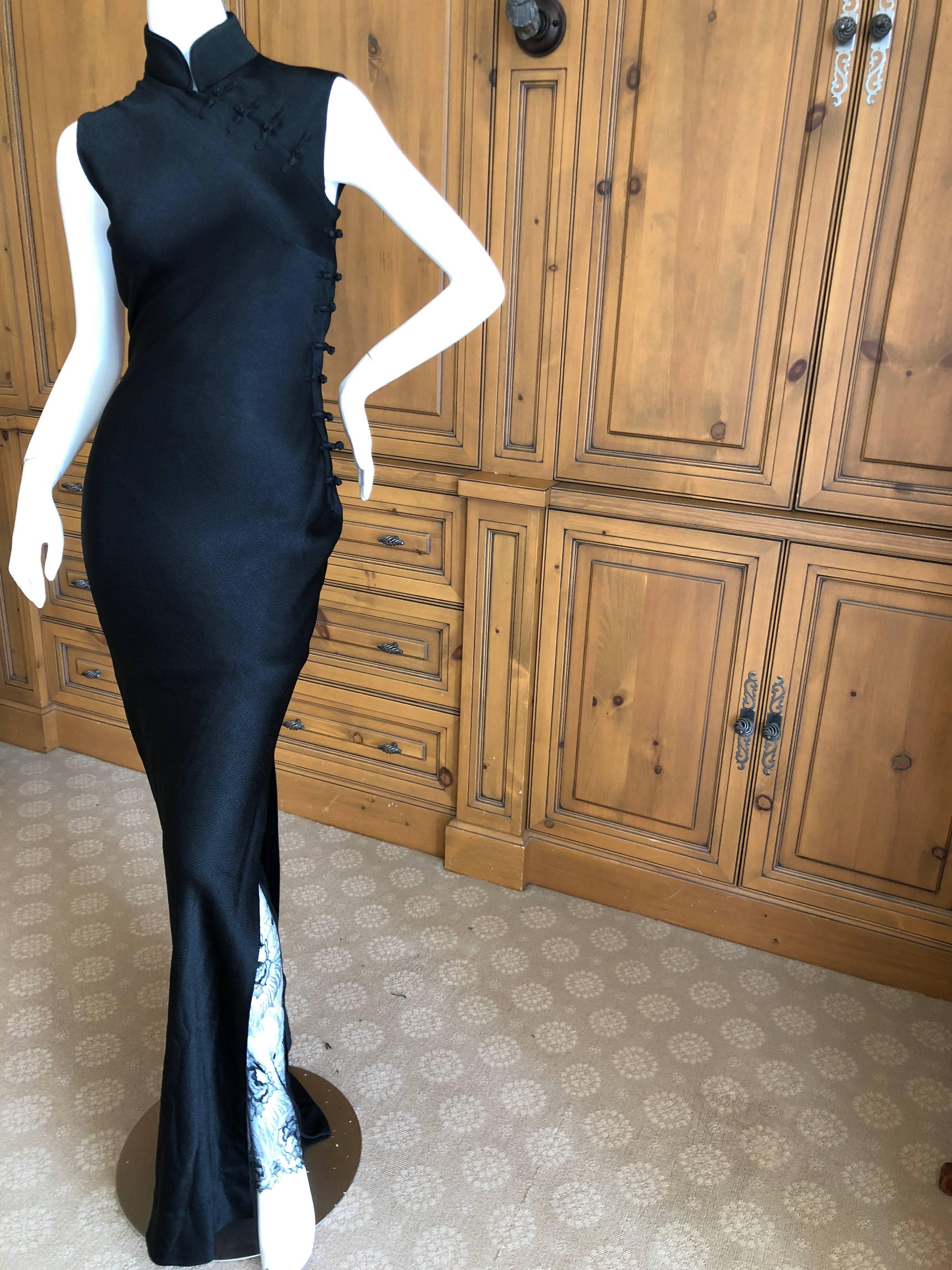 Women's Dior by John Galliano Cheongsam Silk Dress from First JG Dior Collection 1997