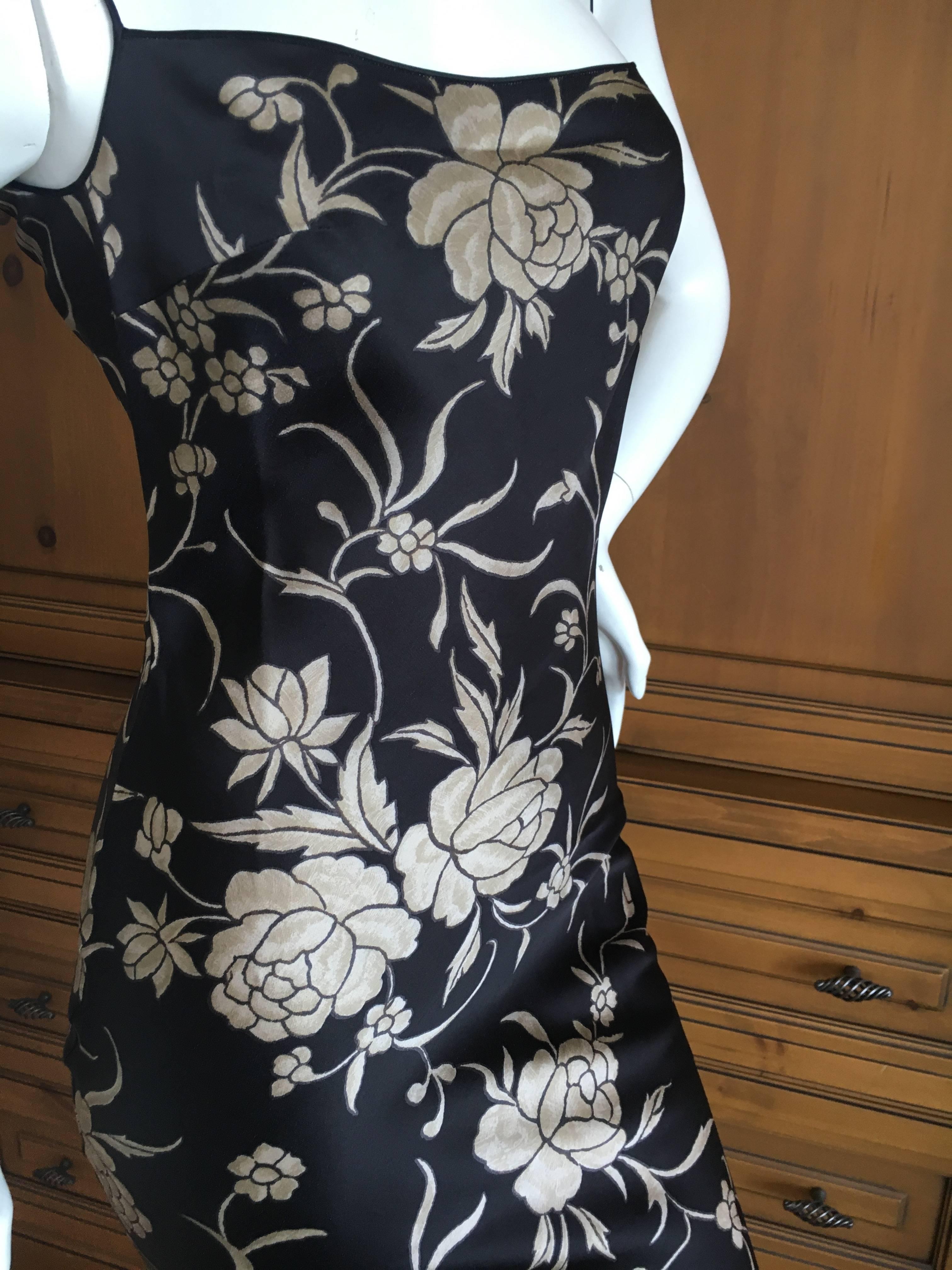 John Galliano Bias Cut Floral Dress, 1990s  For Sale 2