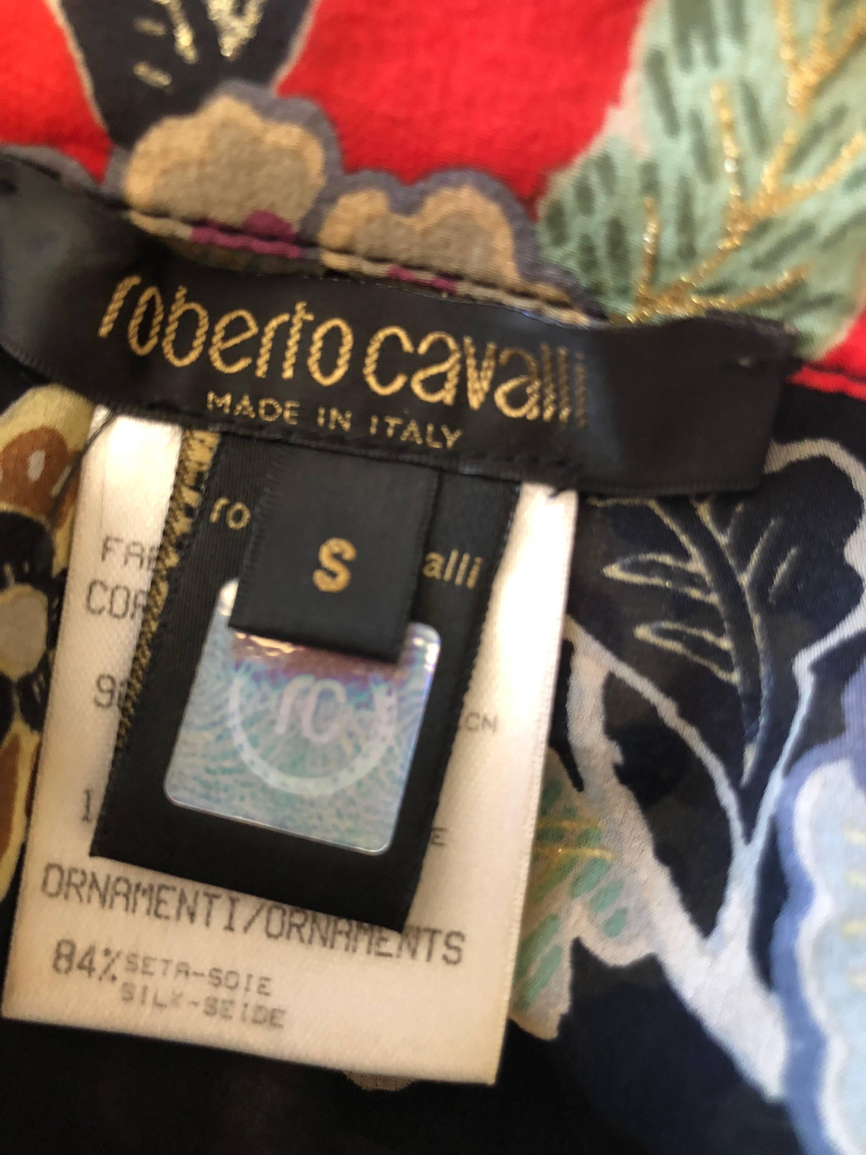 Roberto Cavalli Vintage Cheongsam Style Dress For Sale 2