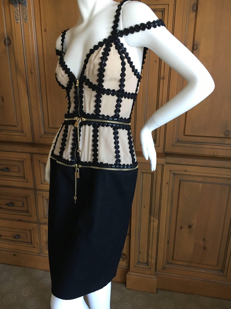 Alexander McQueen Zip Apart Transformer Dress with All Locks and Keys