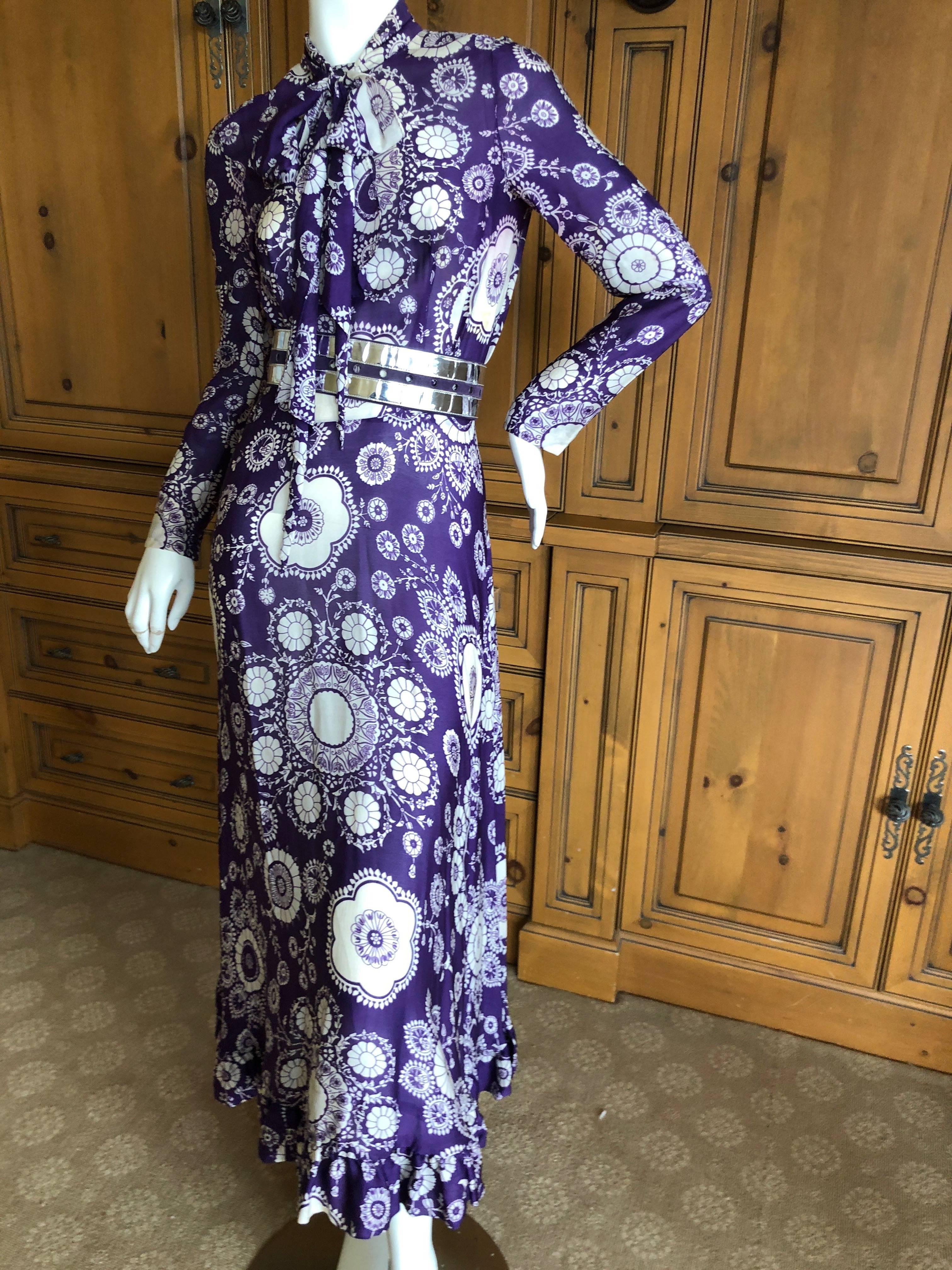 purple mod dress